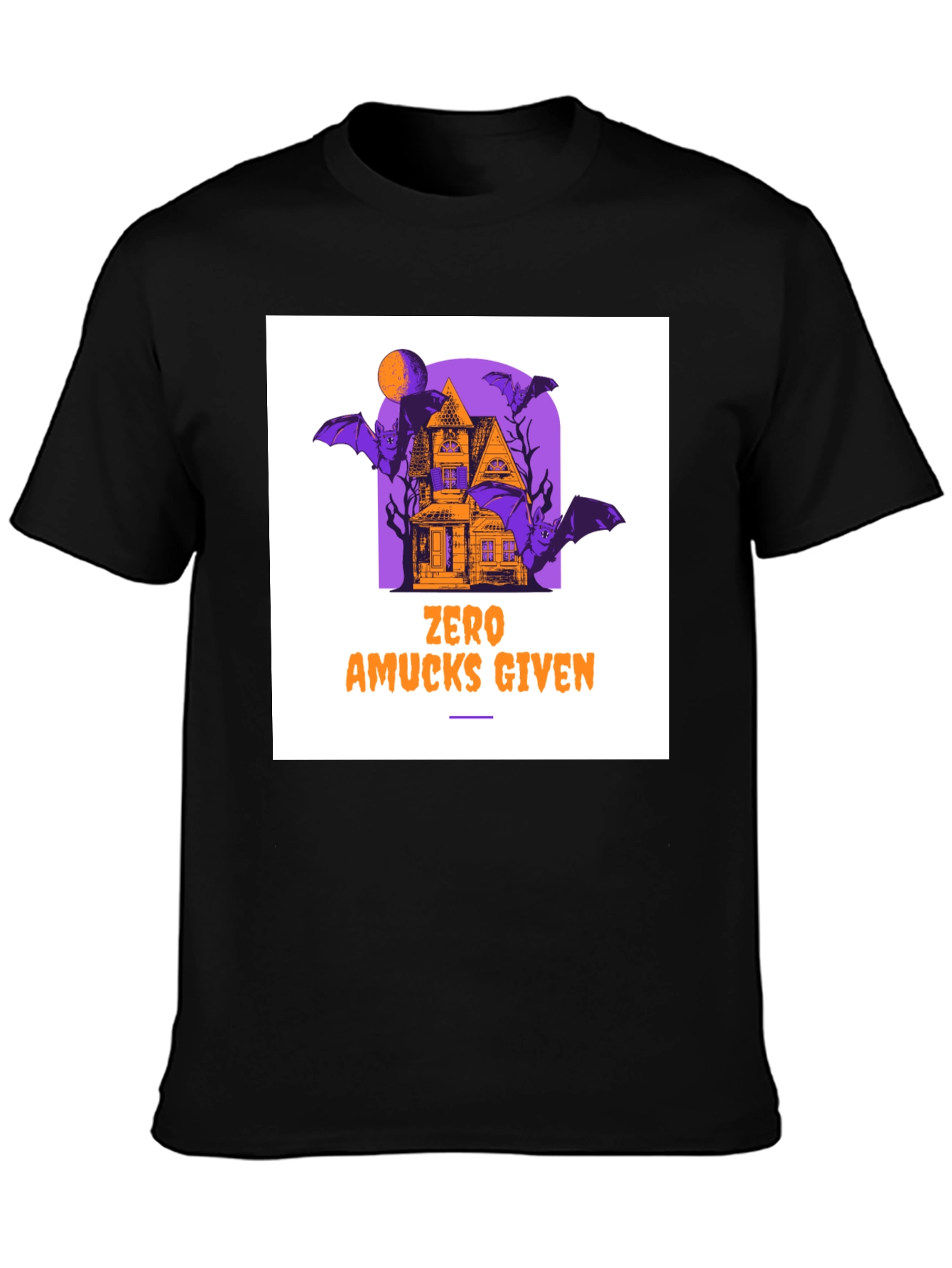 Zero Amucks Given Halloween Graphic T-Shirt