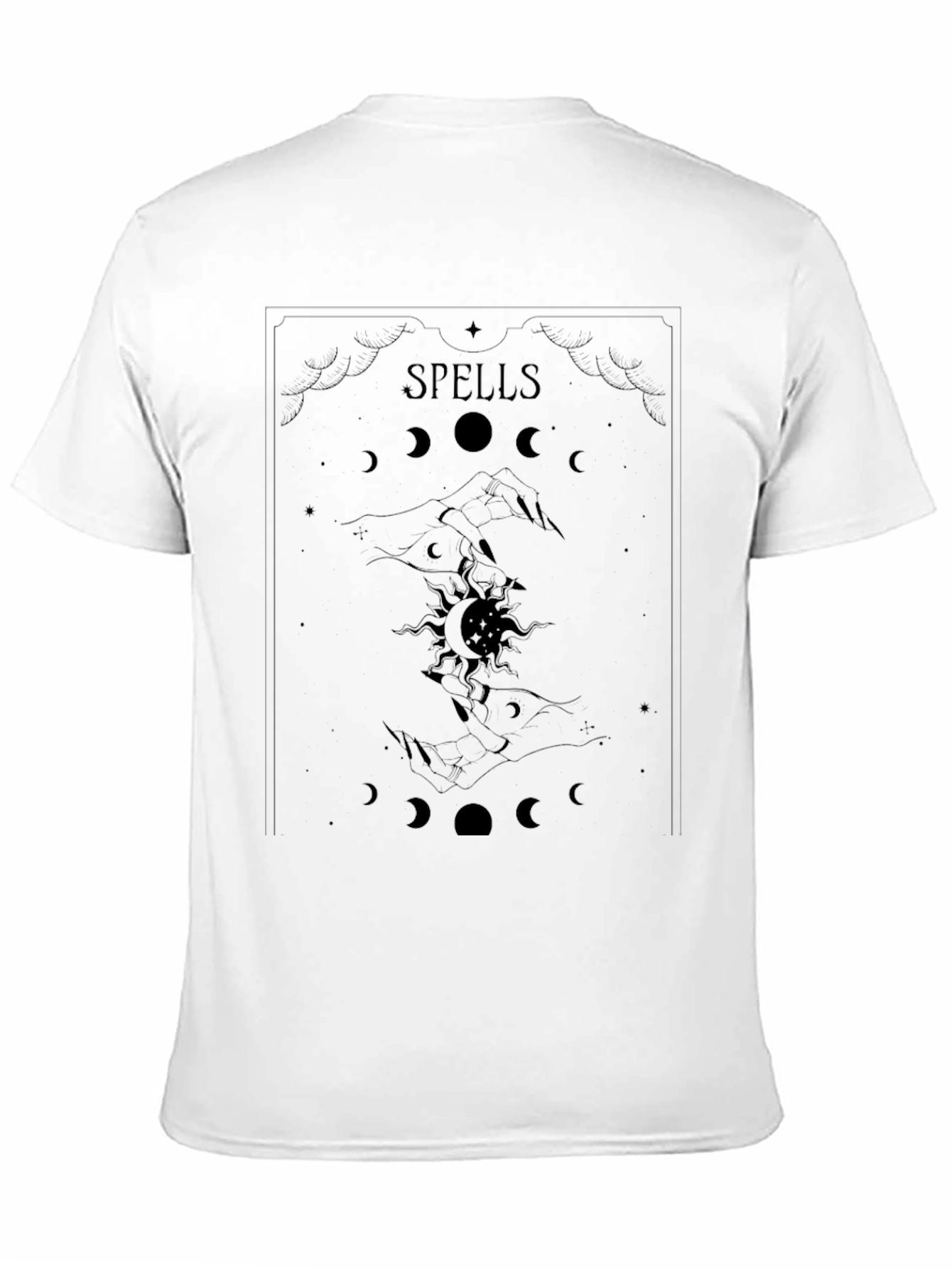 Mystic Spells Graphic Tee - Witchy Black T-Shirt