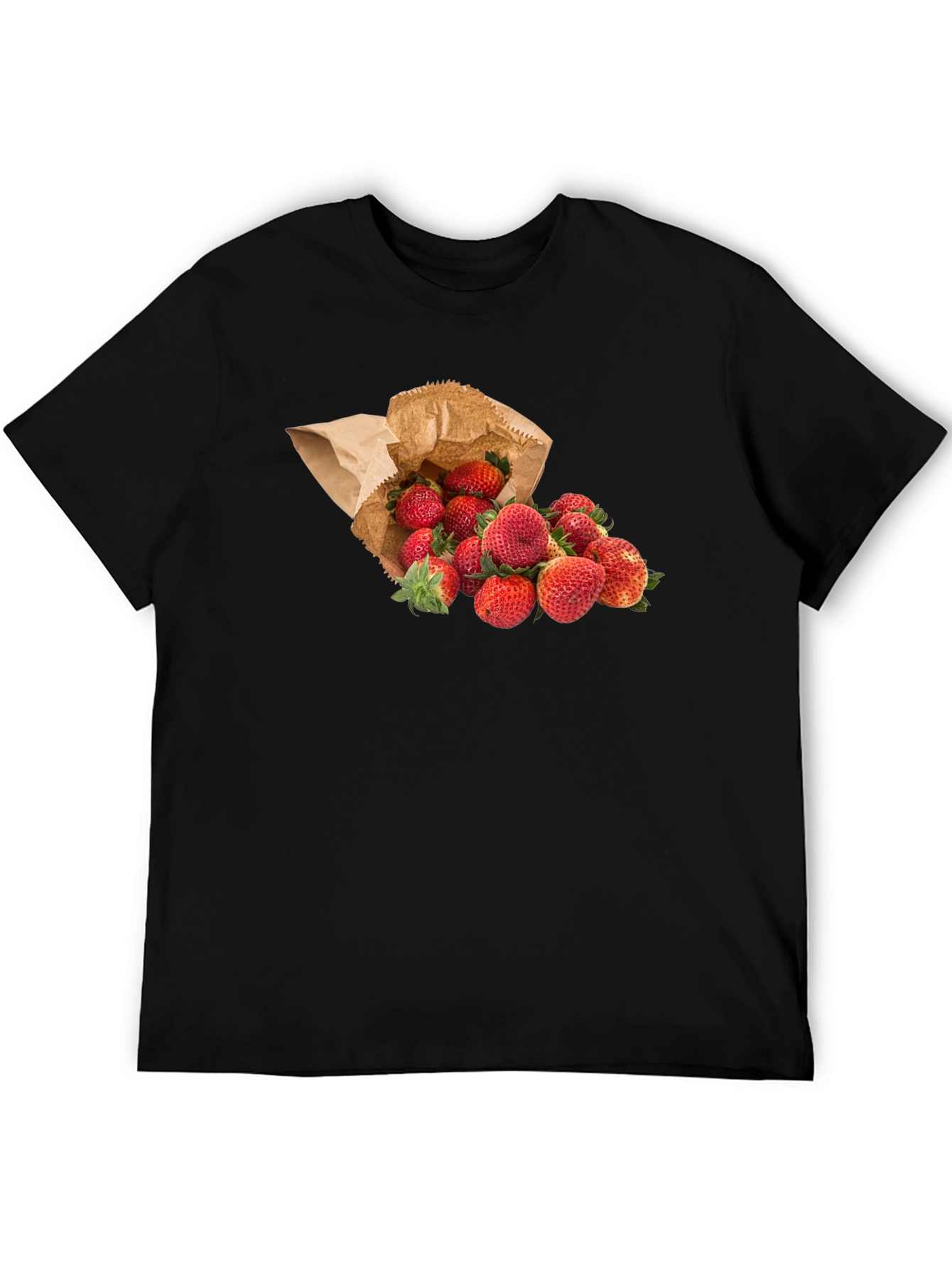 Strawberry Print T-Shirt - Fresh Fruit Tee