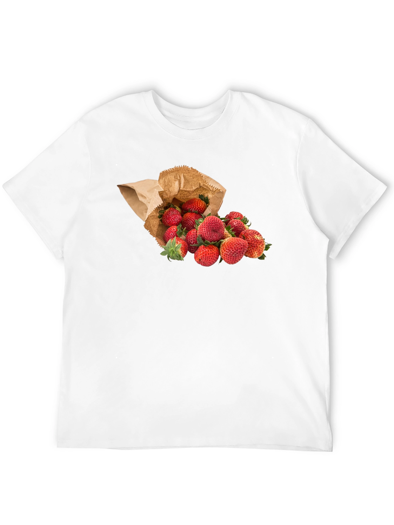 Strawberry Print T-Shirt - Fresh Fruit Tee