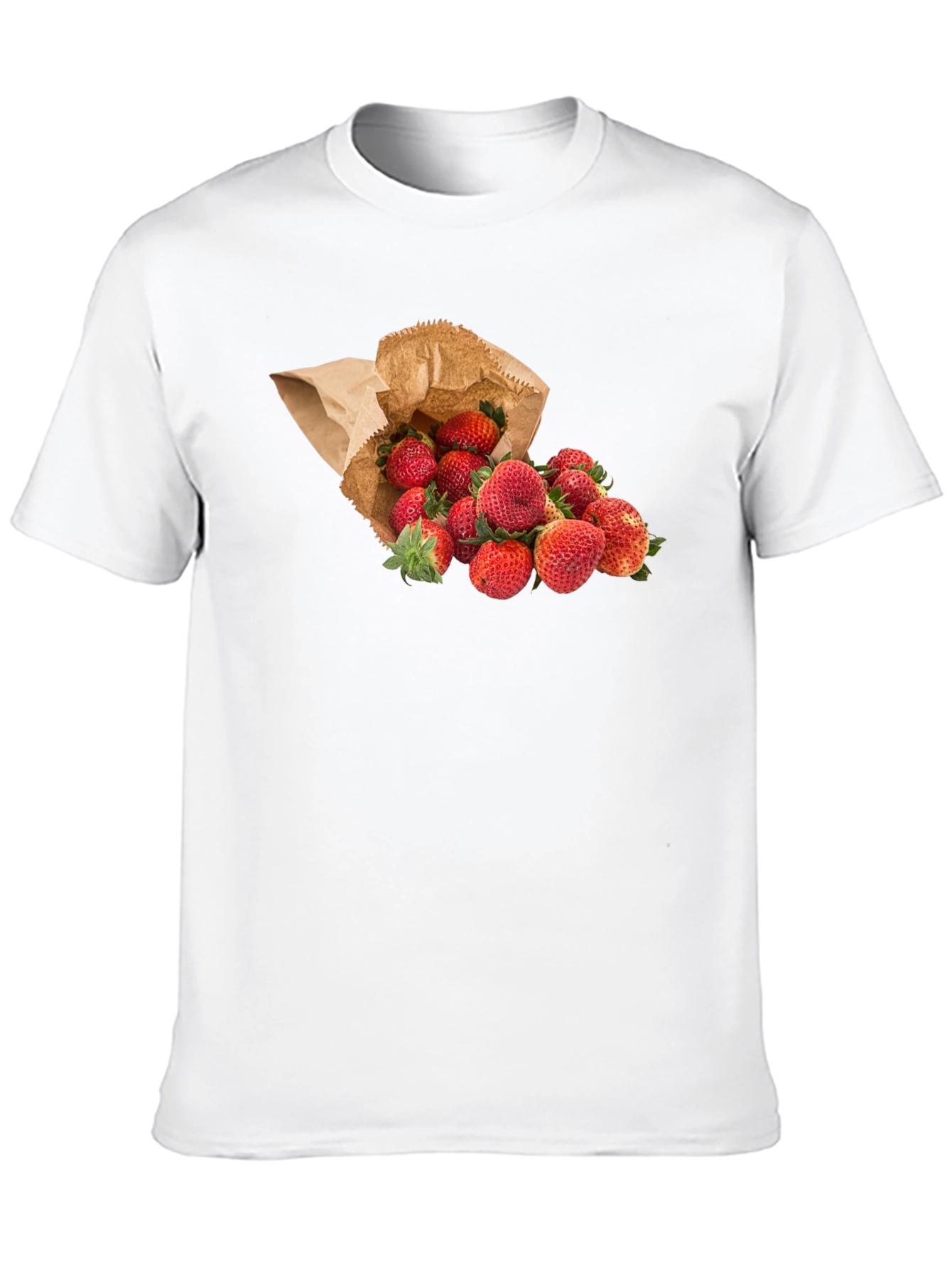 Strawberry Print T-Shirt - Fresh Fruit Tee