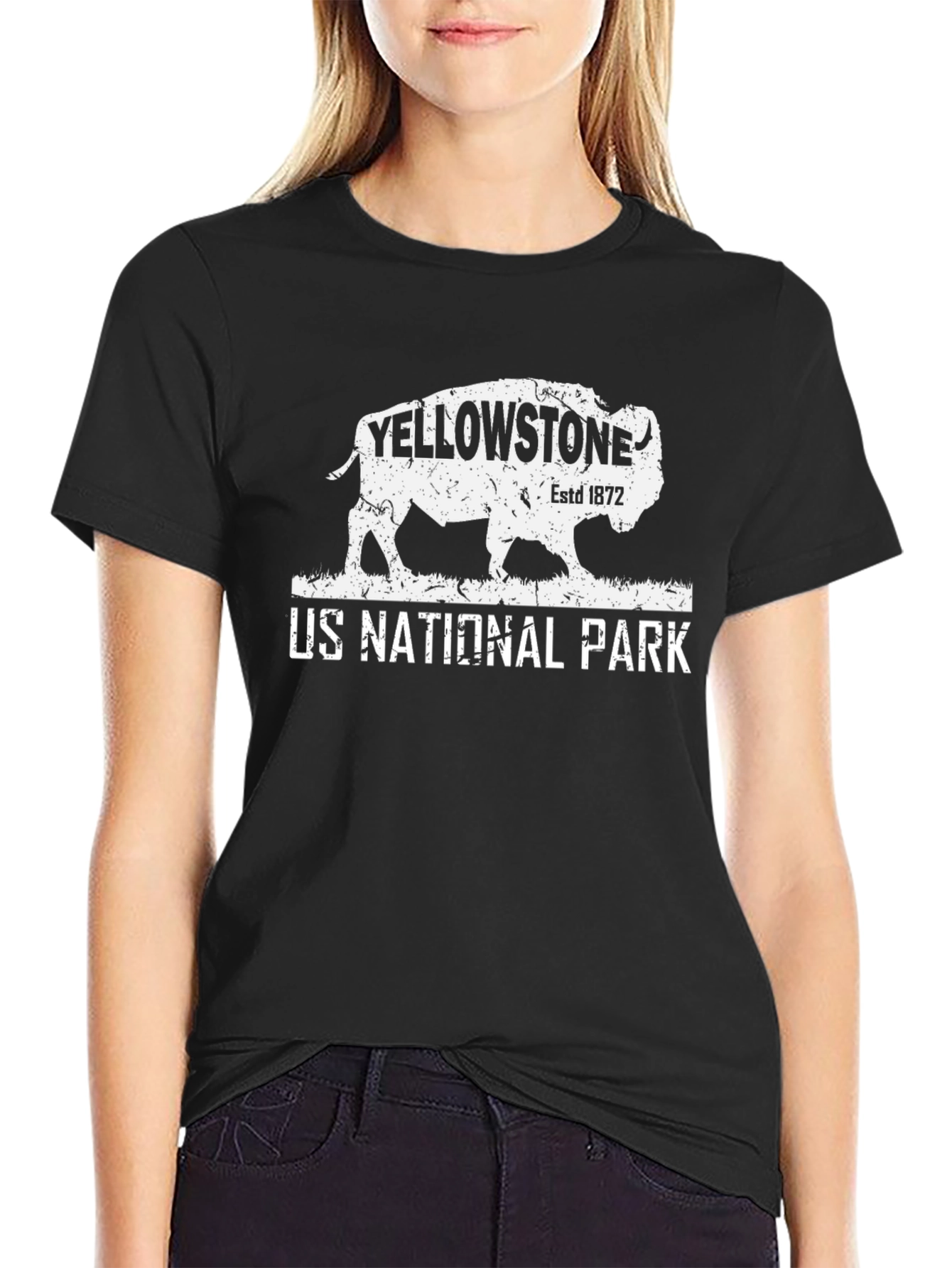 Yellowstone National Park Bison Graphic T-Shirt