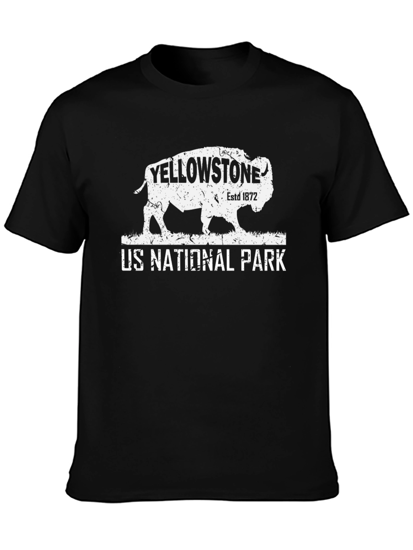 Yellowstone National Park Bison Graphic T-Shirt