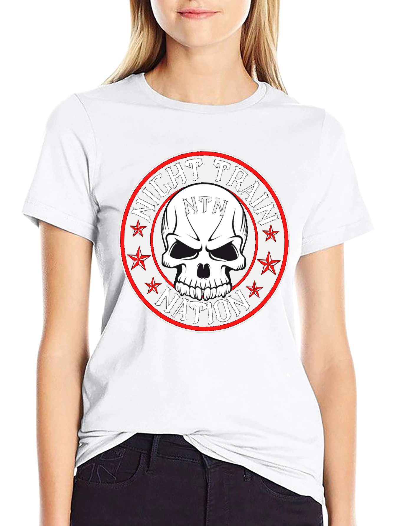 Night Train Nation Skull T-Shirt