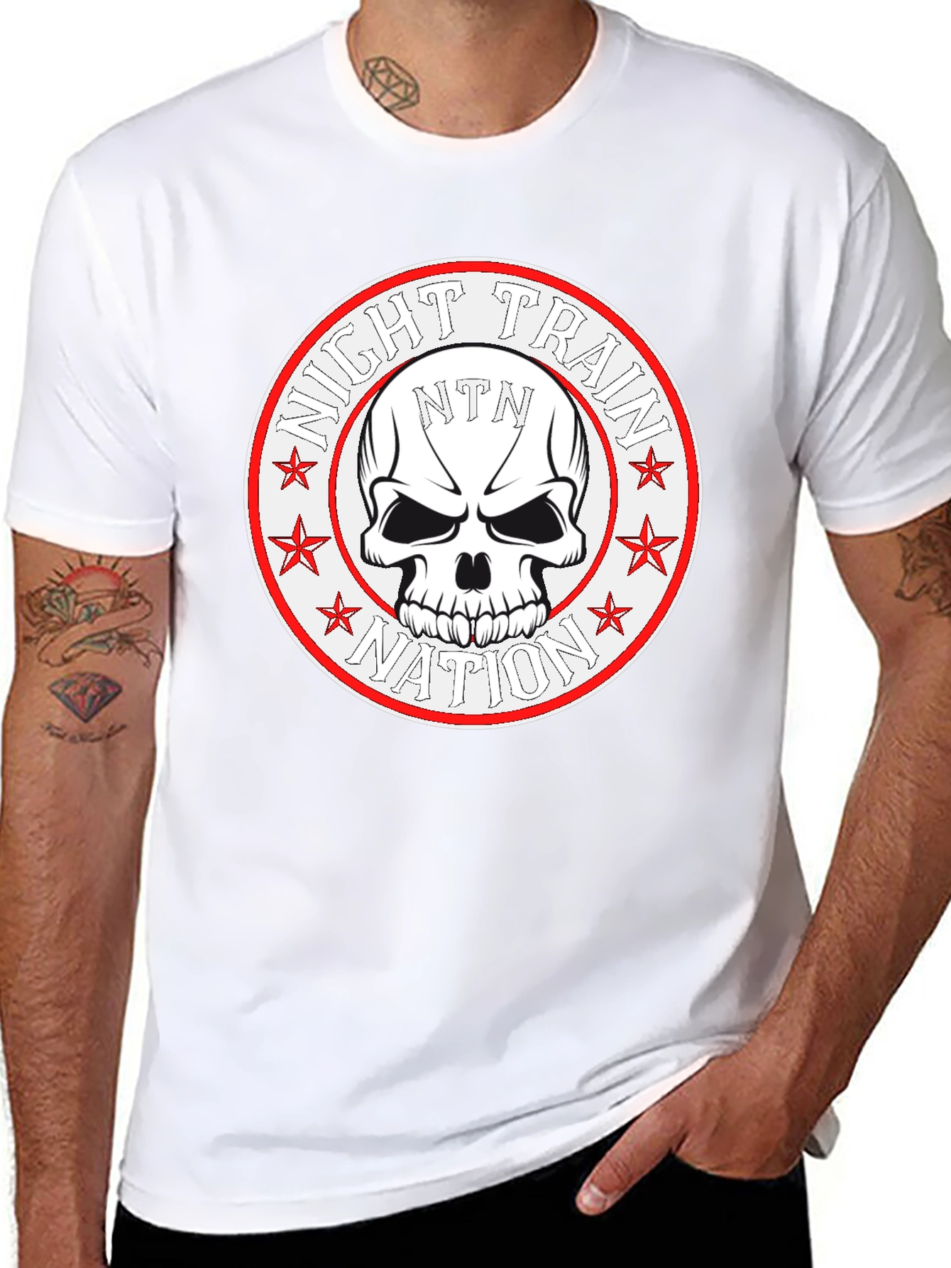 Night Train Nation Skull T-Shirt