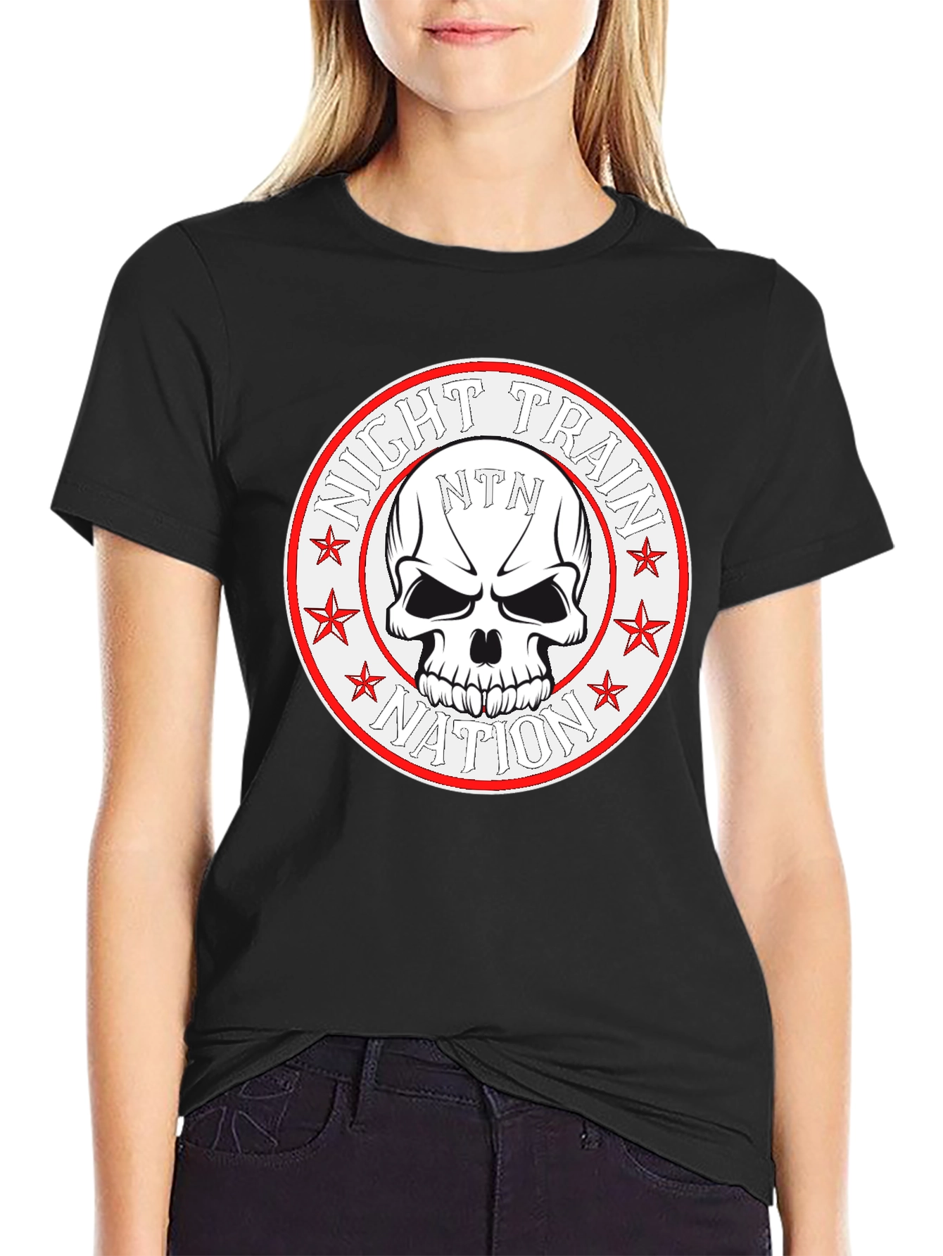 Night Train Nation Skull T-Shirt