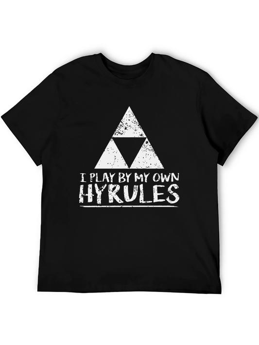 Gaming Tee: I Play By My Own Hyrules - Black