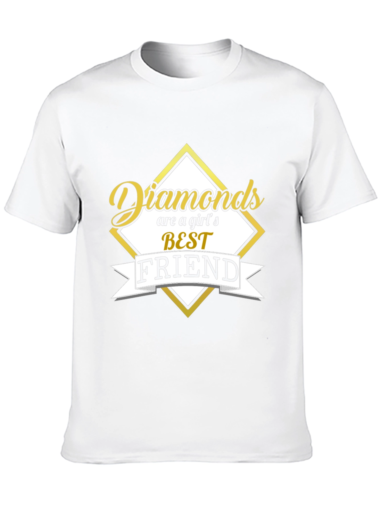 Diamonds Are a Girls Best Friend Black Graphic Tee