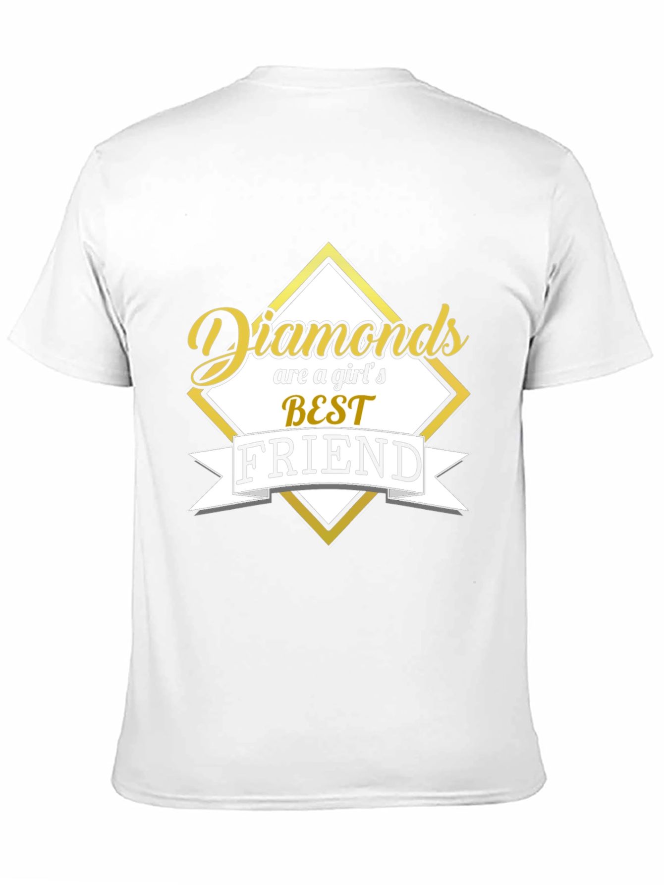 Diamonds Are a Girls Best Friend Black Graphic Tee