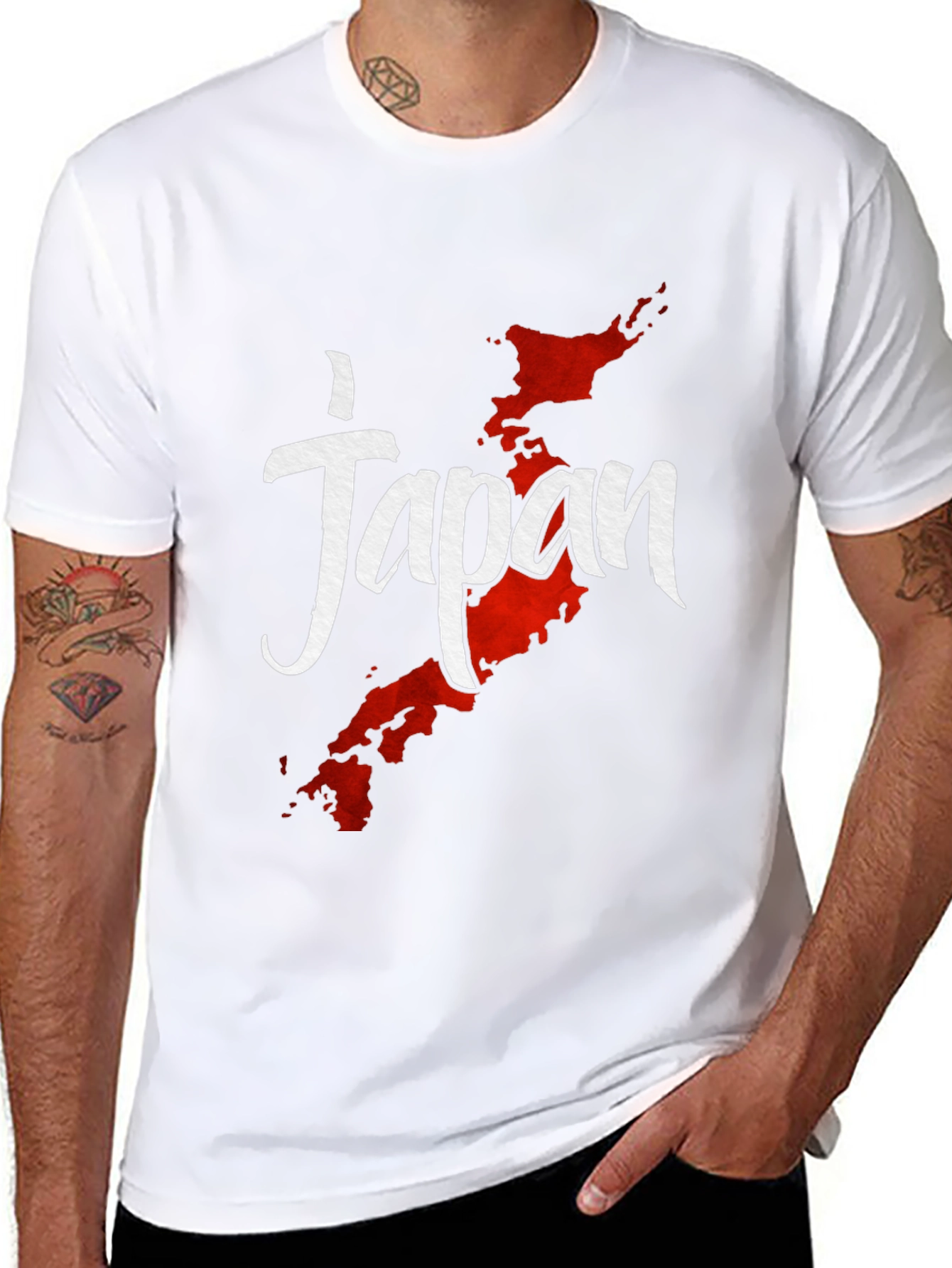 Japan Map Graphic Tee - Stylish Travel Shirt