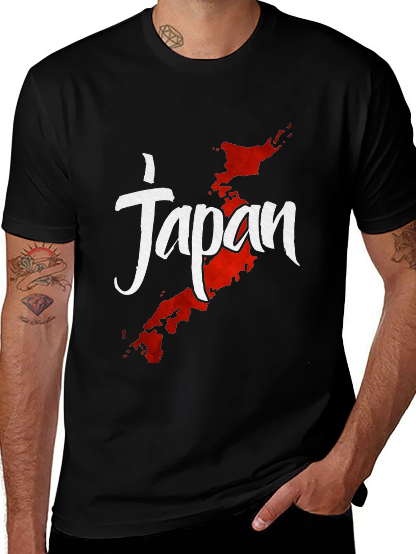 Japan Map Graphic Tee - Stylish Travel Shirt