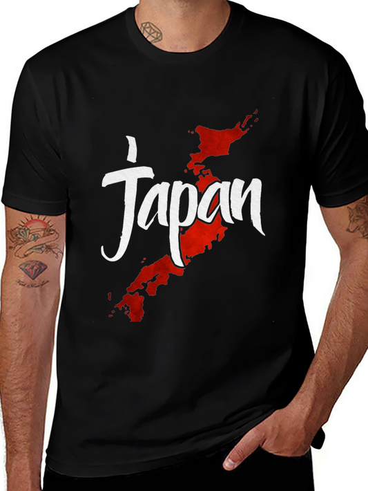 Japan Map Graphic Tee - Stylish Travel Shirt