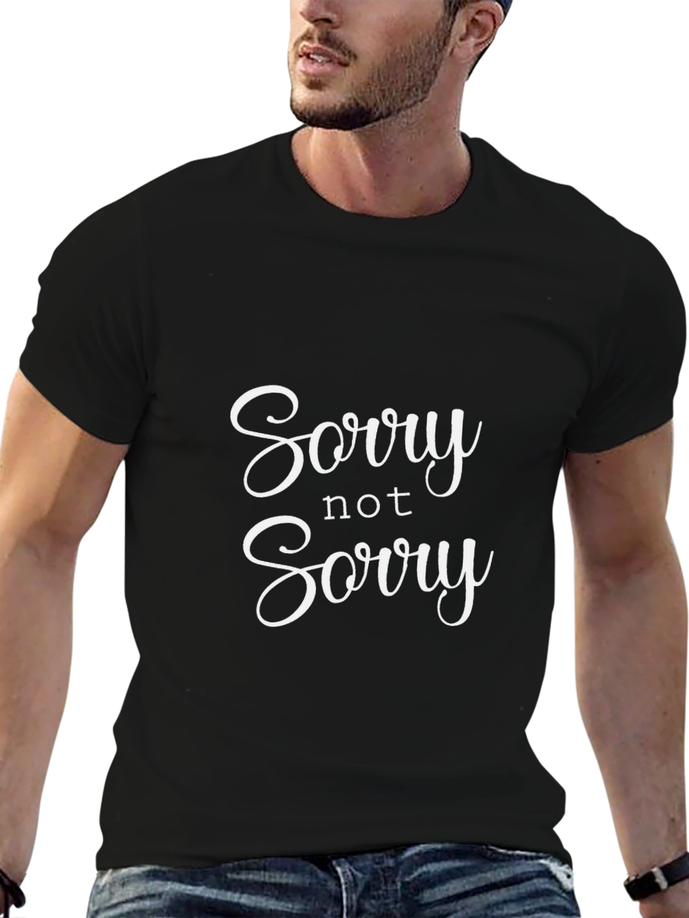 Sorry Not Sorry Black T-Shirt