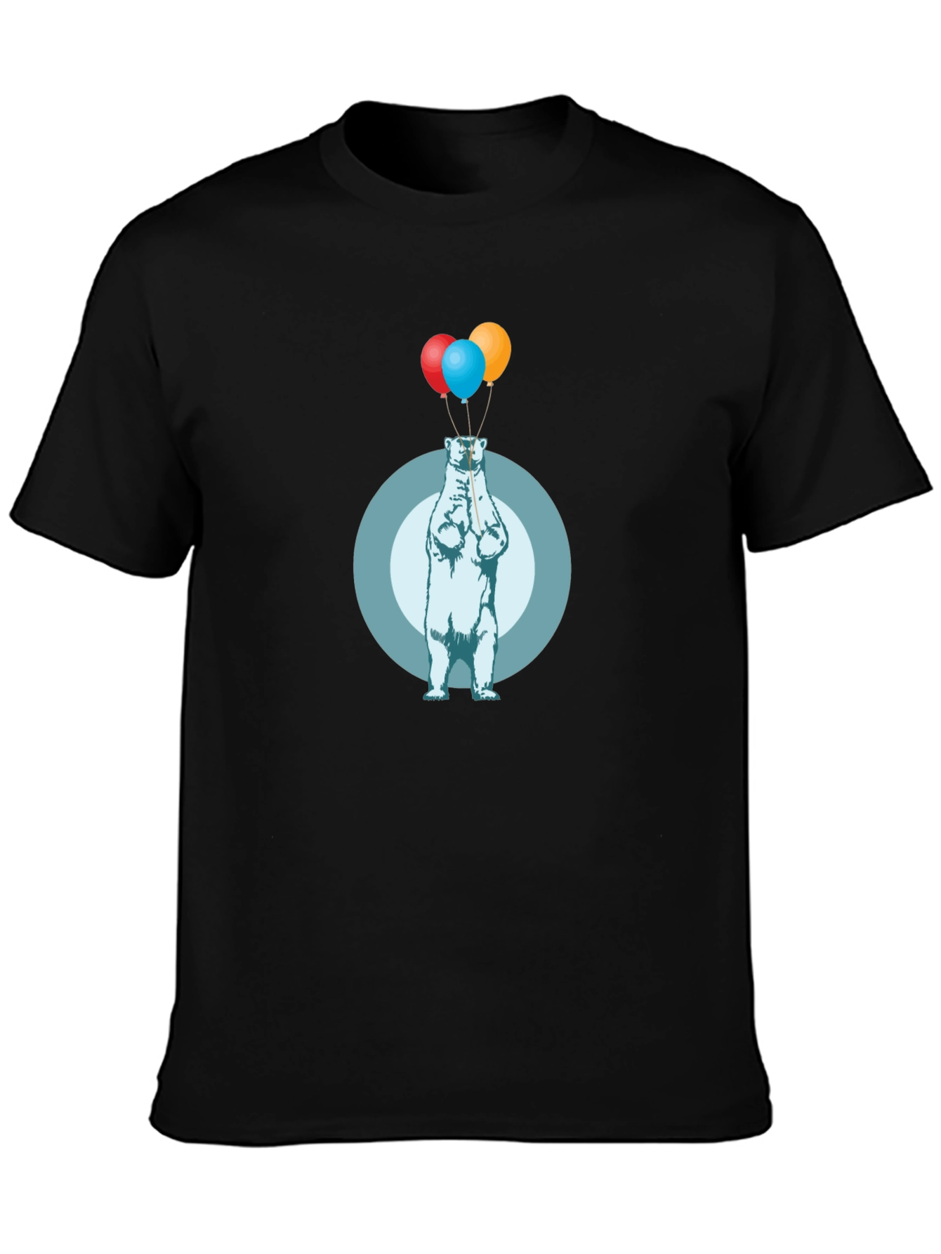 Polar Bear Balloons Graphic T-Shirt
