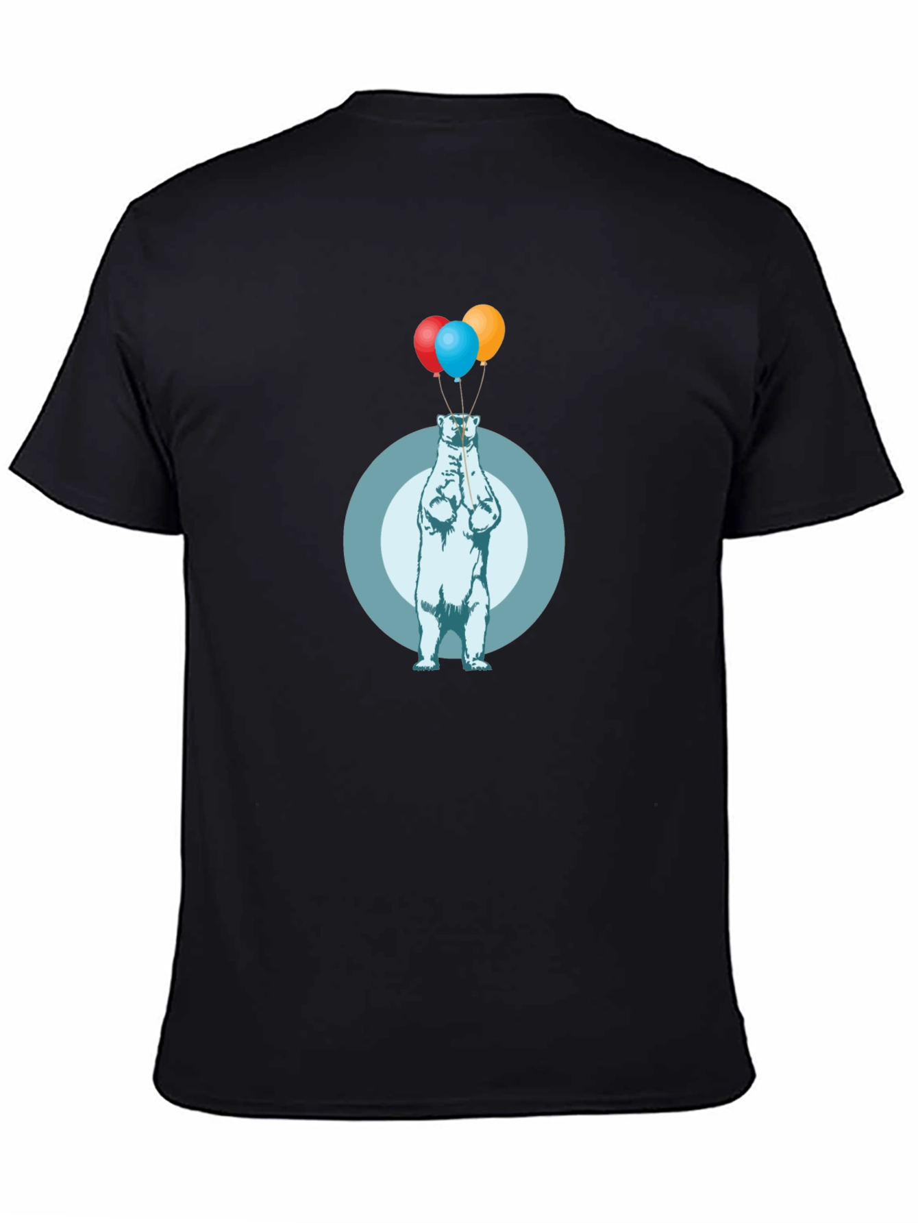 Polar Bear Balloons Graphic T-Shirt