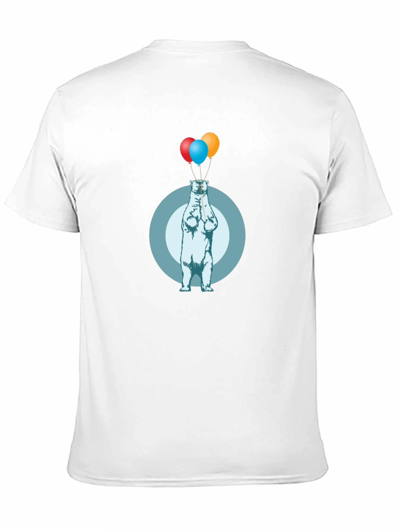Polar Bear Balloons Graphic T-Shirt