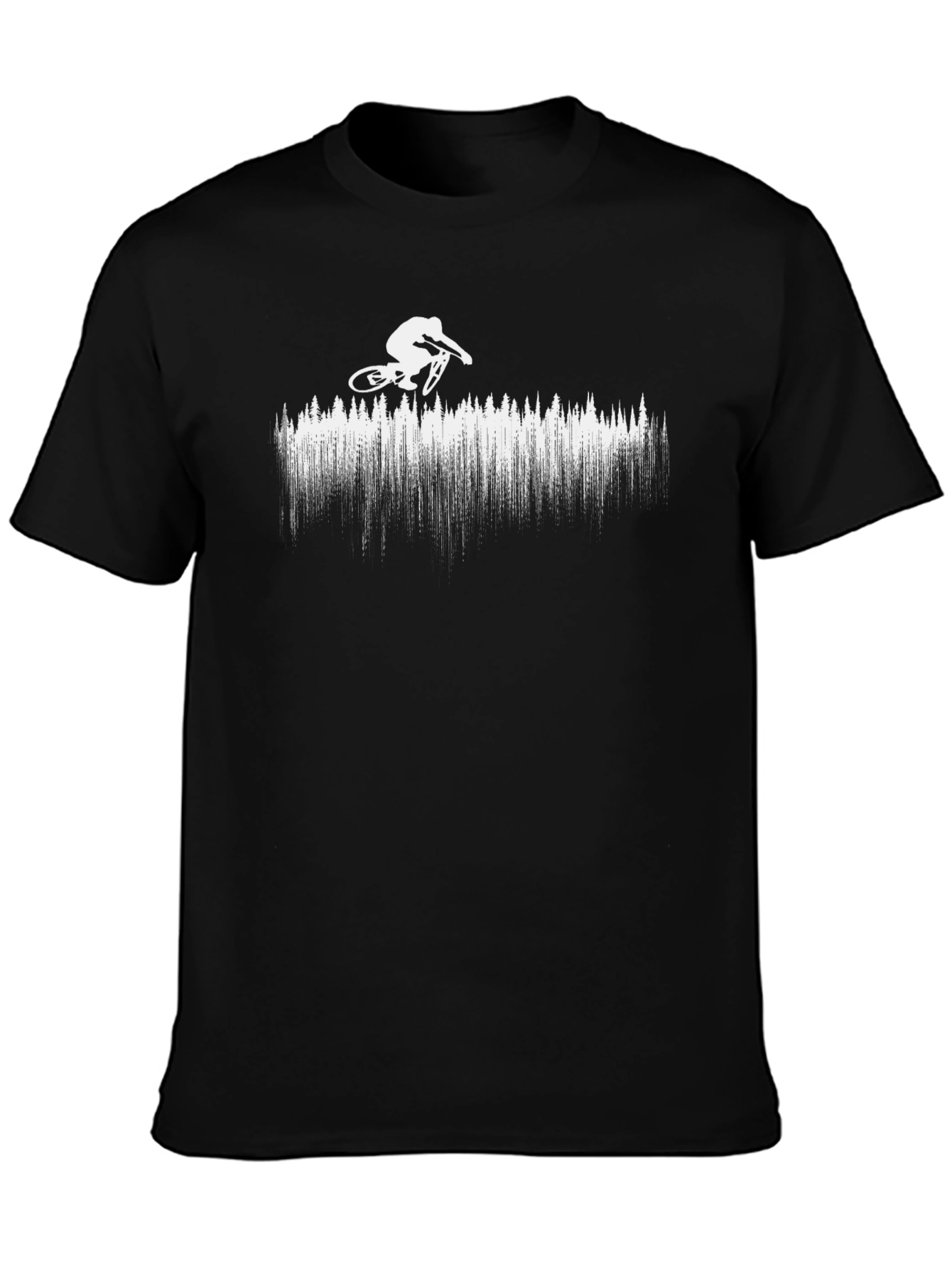 Mountain Biker Graphic T-Shirt - Black