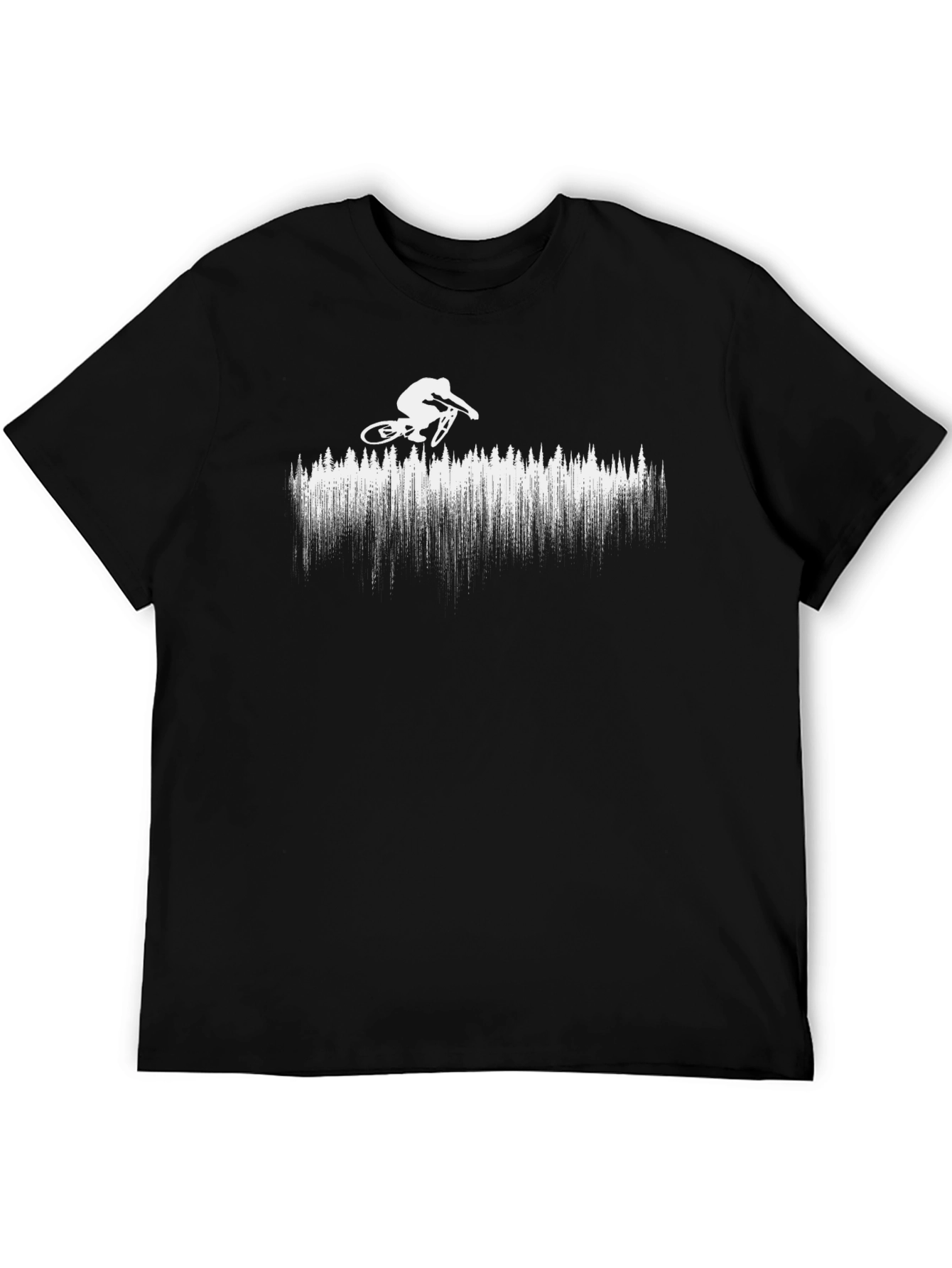 Mountain Biker Graphic T-Shirt - Black