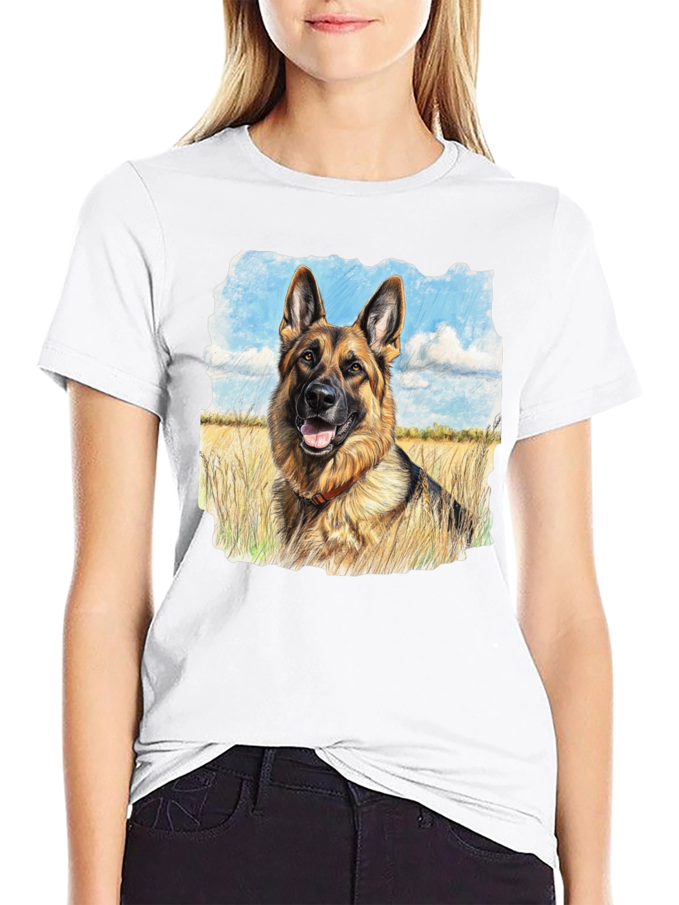 German Shepherd Portrait T-Shirt