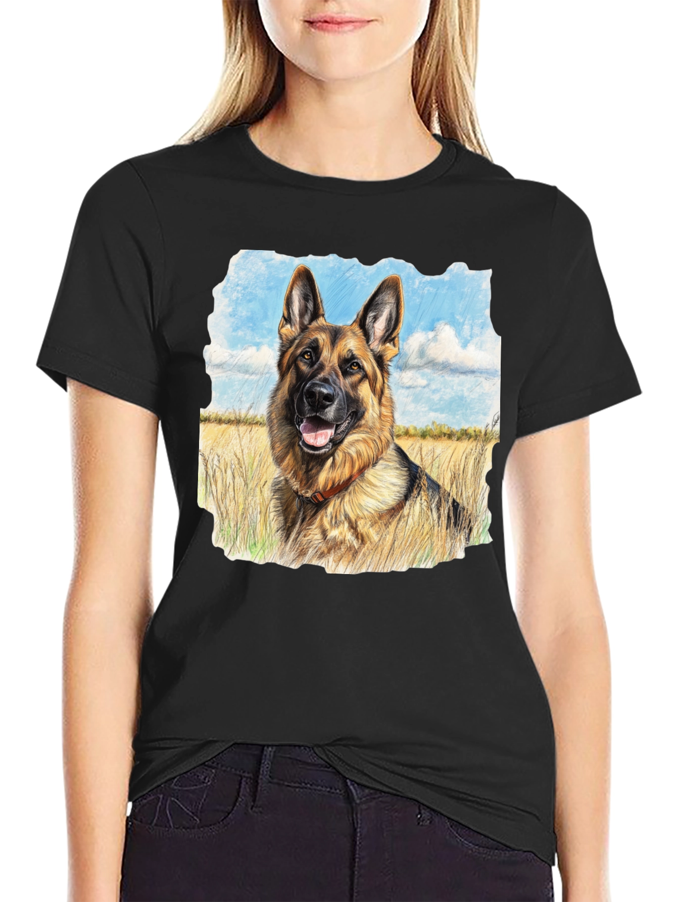 German Shepherd Portrait T-Shirt