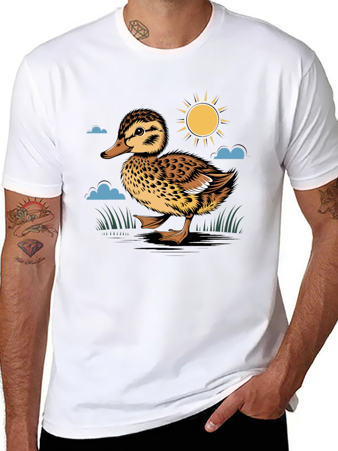 Duckling Graphic Print Tee