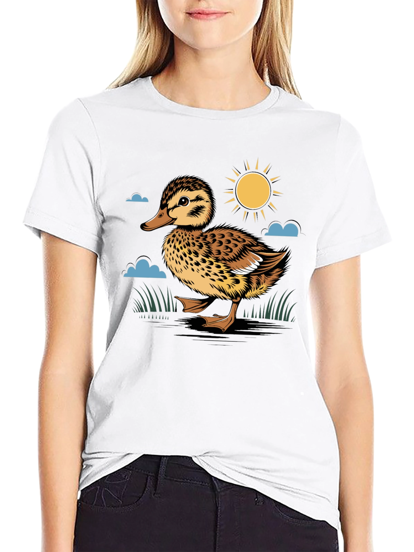 Duckling Graphic Print Tee
