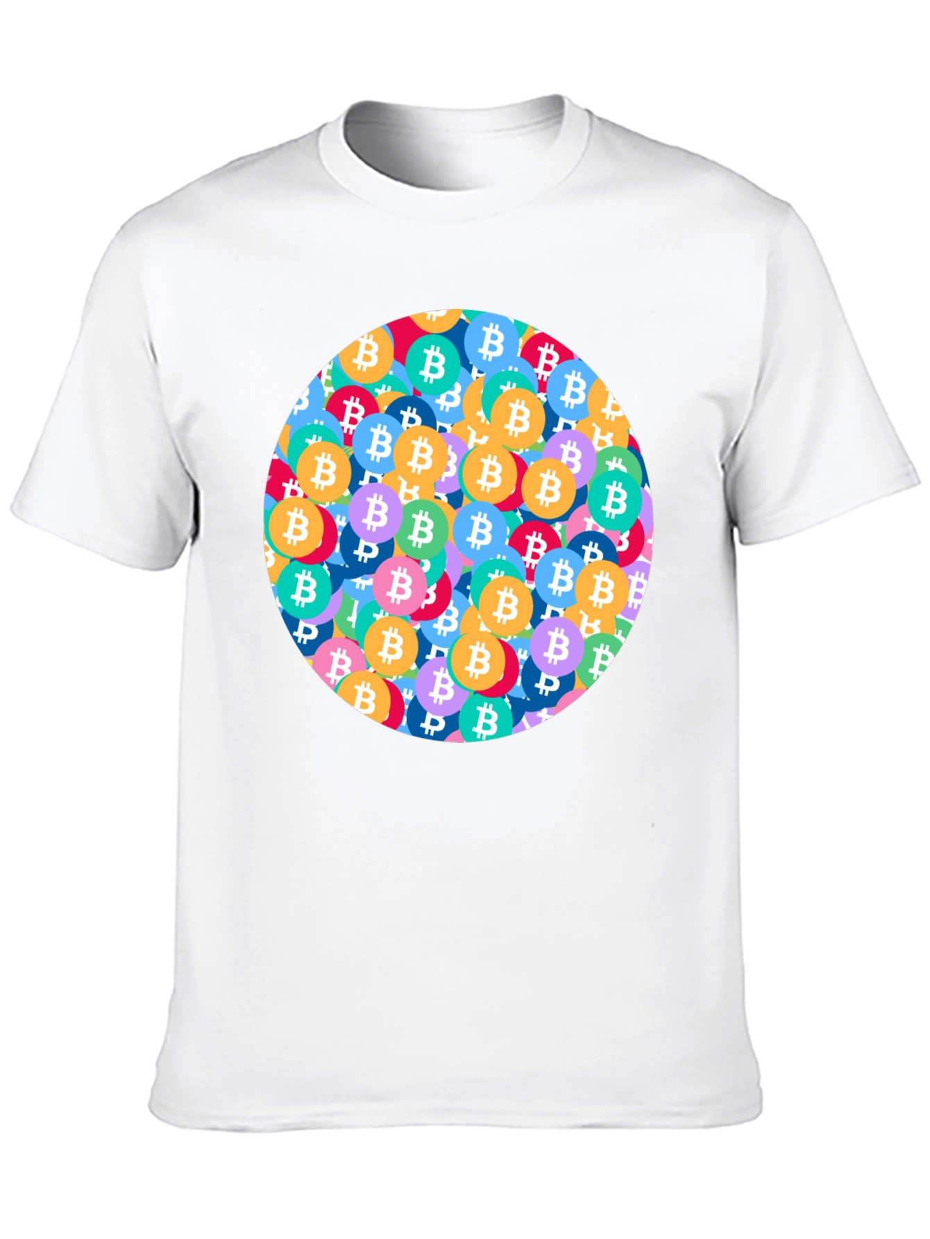 Bitcoin Circle Graphic T-Shirt - Crypto Fan Apparel