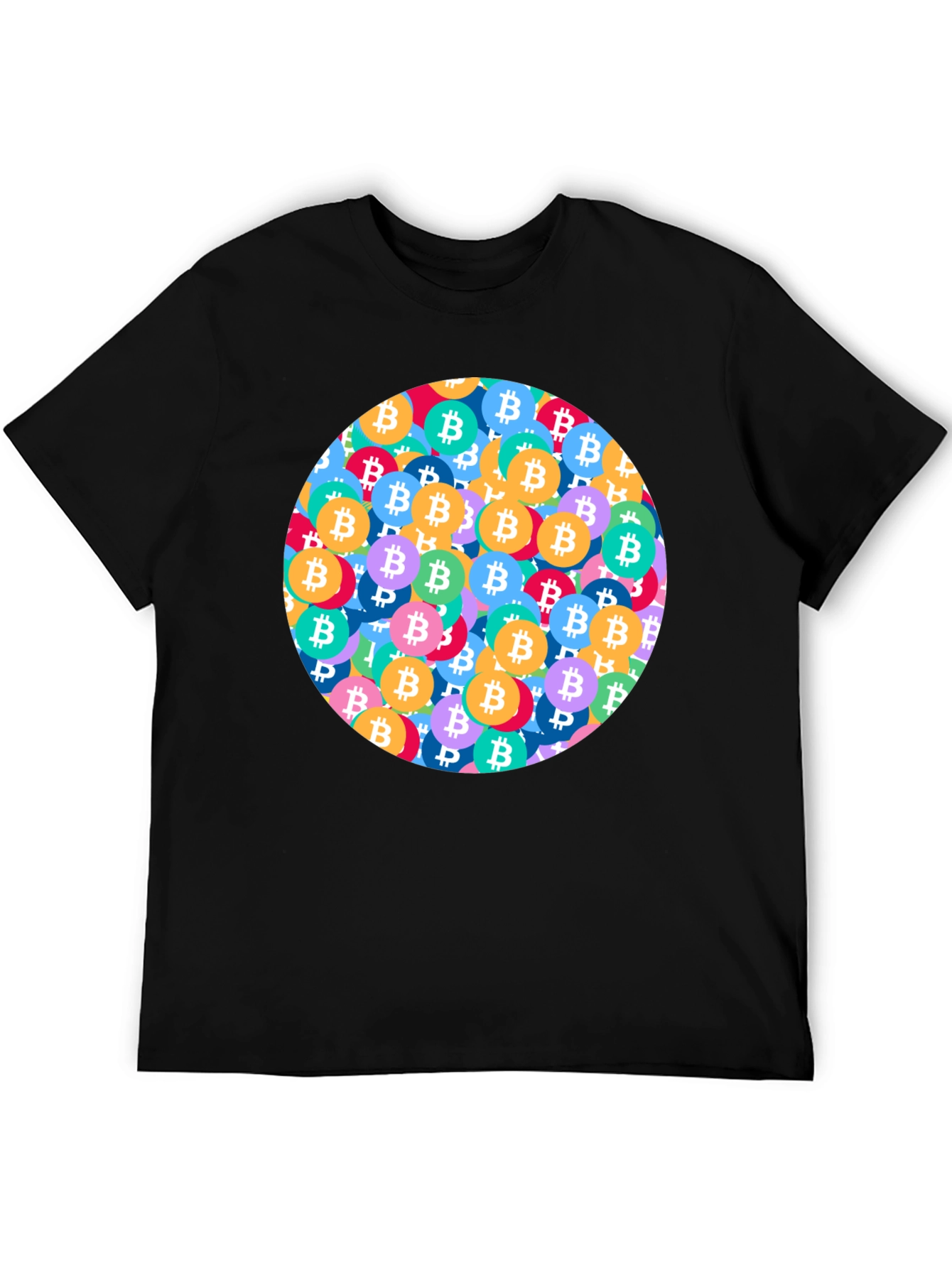 Bitcoin Circle Graphic T-Shirt - Crypto Fan Apparel