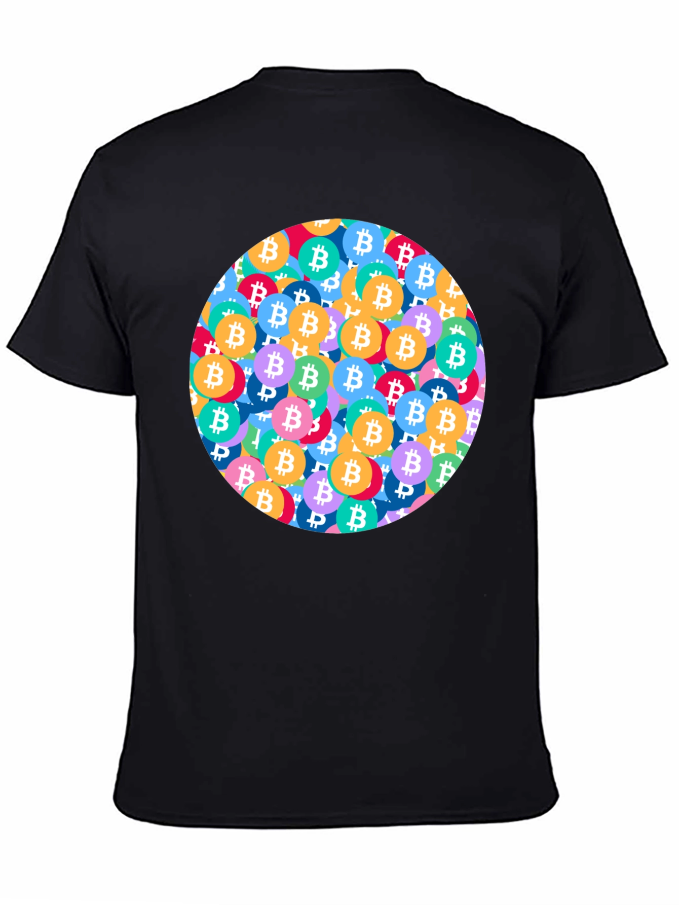 Bitcoin Circle Graphic T-Shirt - Crypto Fan Apparel