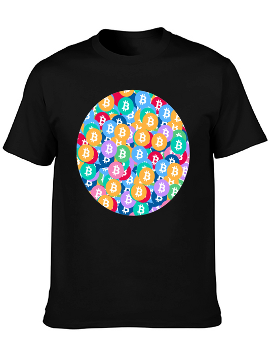 Bitcoin Circle Graphic T-Shirt - Crypto Fan Apparel