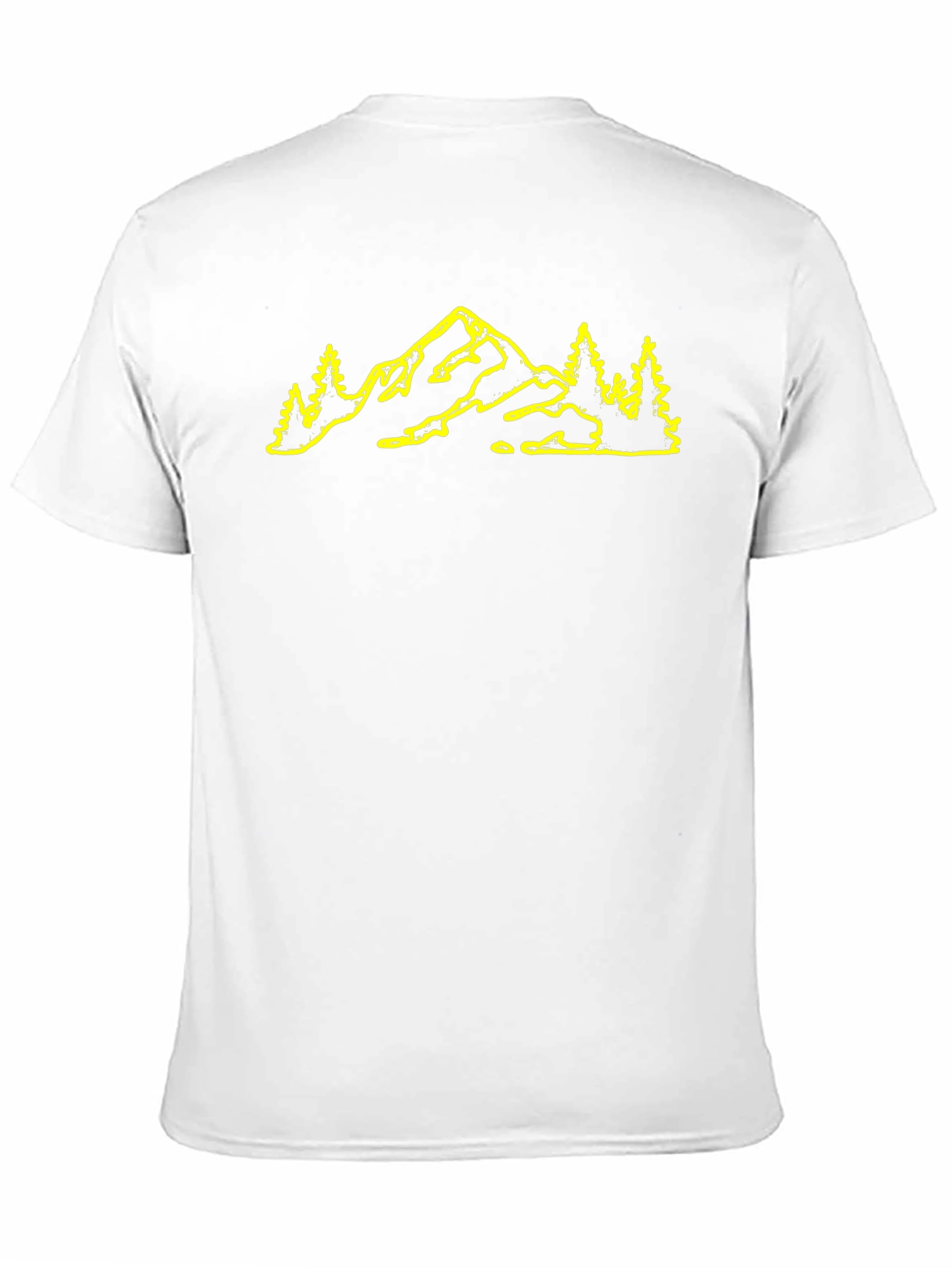 Mountain & Trees Graphic Black T-Shirt