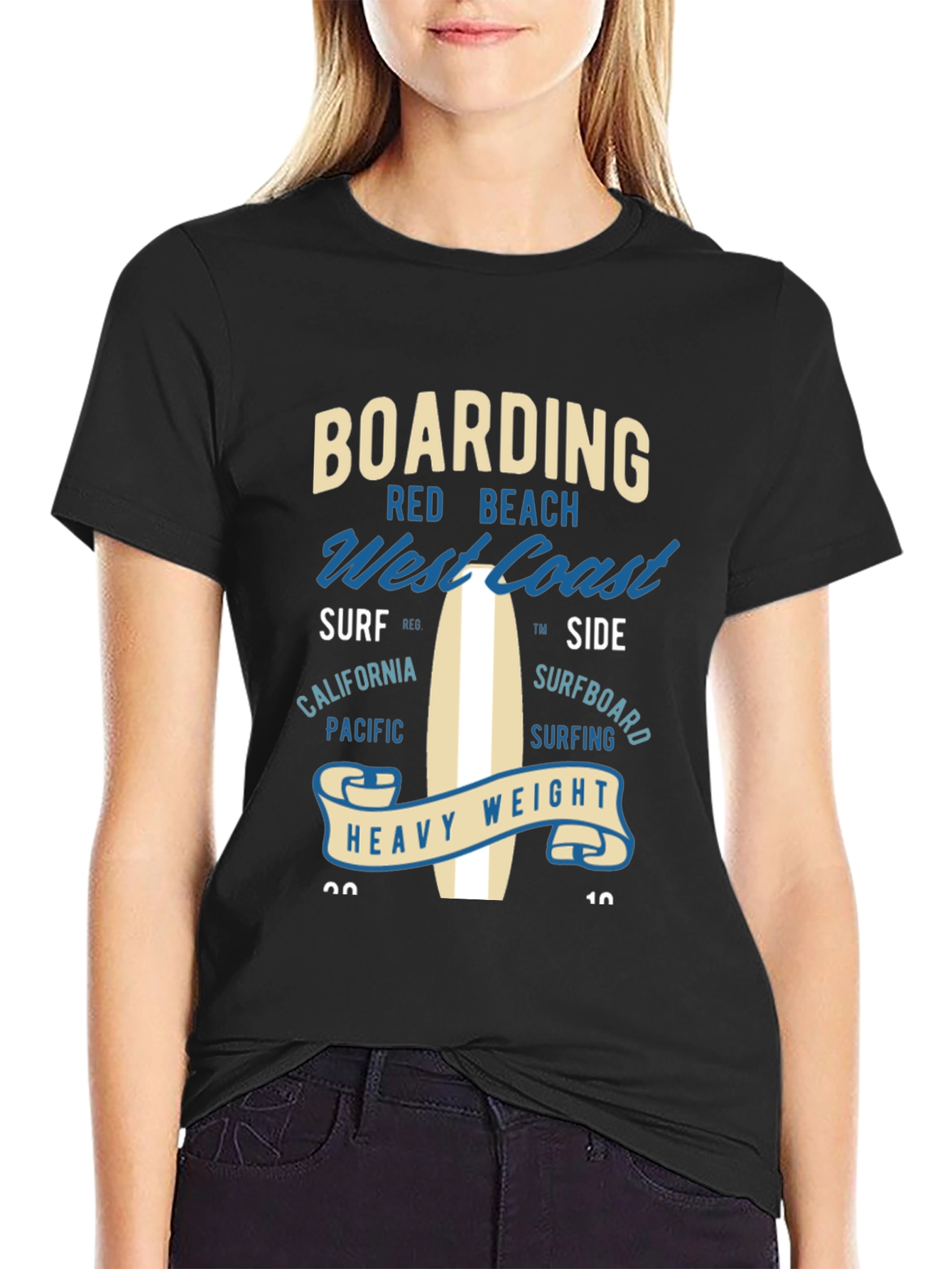 Boarding West Coast Graphic T-Shirt
