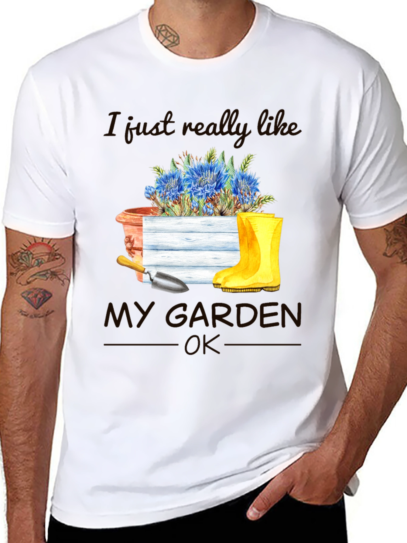 Gardening T-Shirt: I Just Really Like My Garden OK