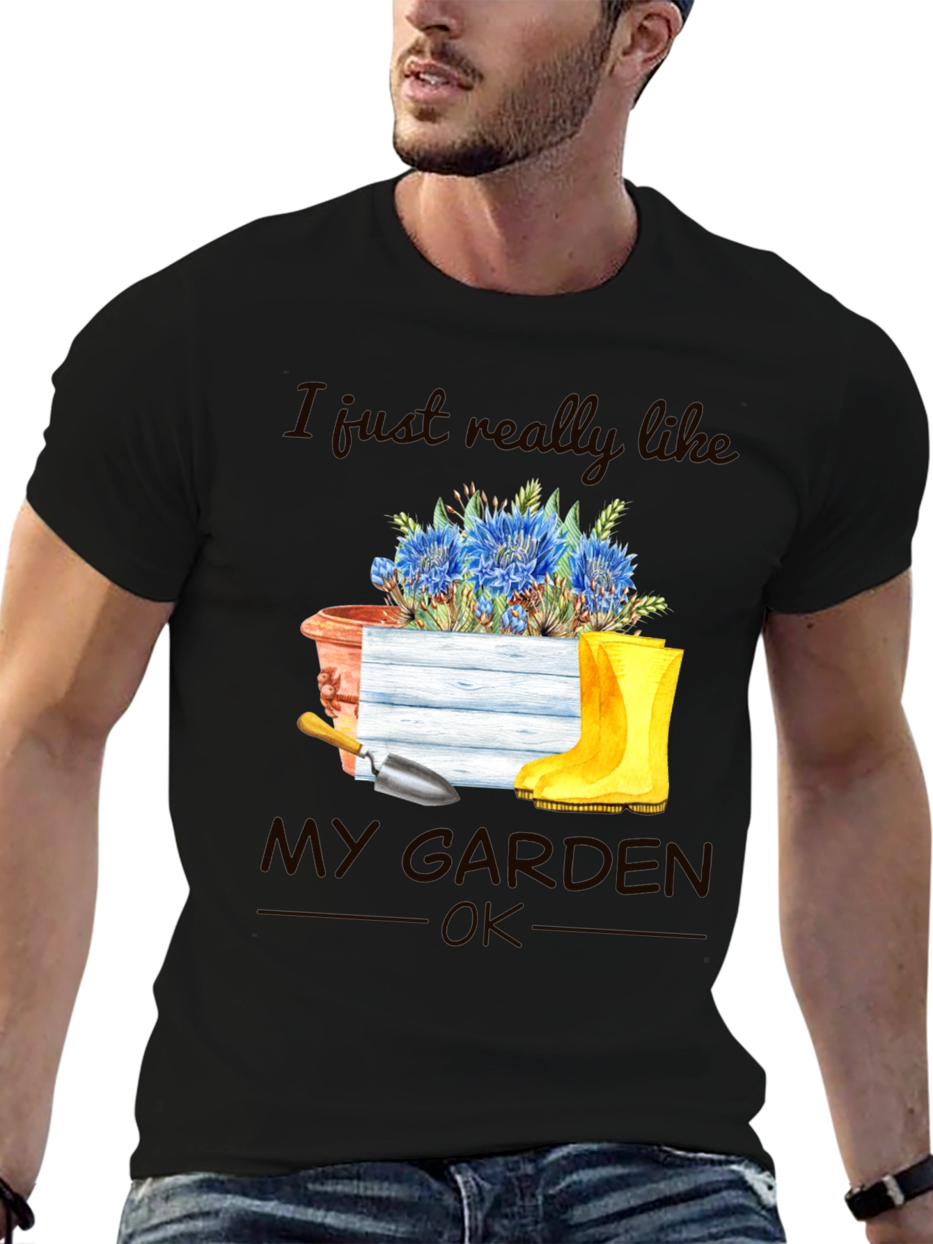 Gardening T-Shirt: I Just Really Like My Garden OK
