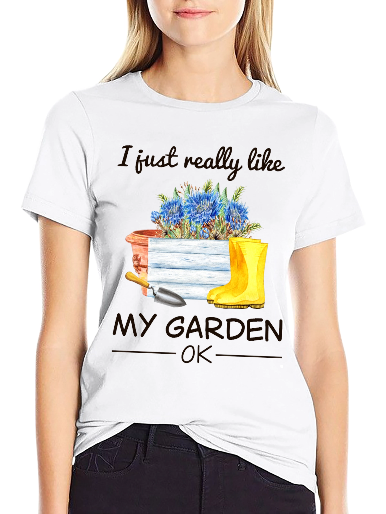Gardening T-Shirt: I Just Really Like My Garden OK
