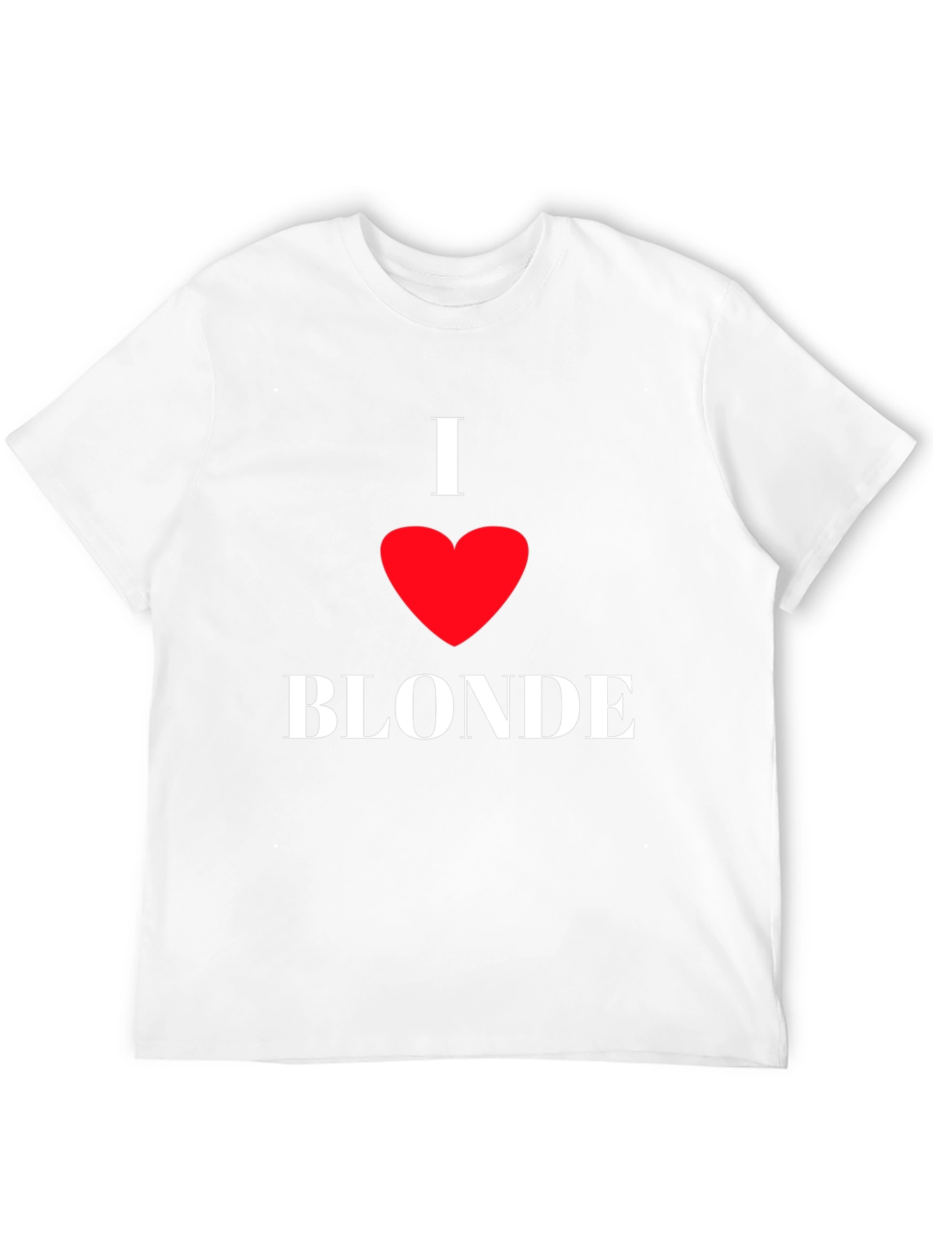 I Heart Blonde Black T-Shirt - Novelty Graphic Tee