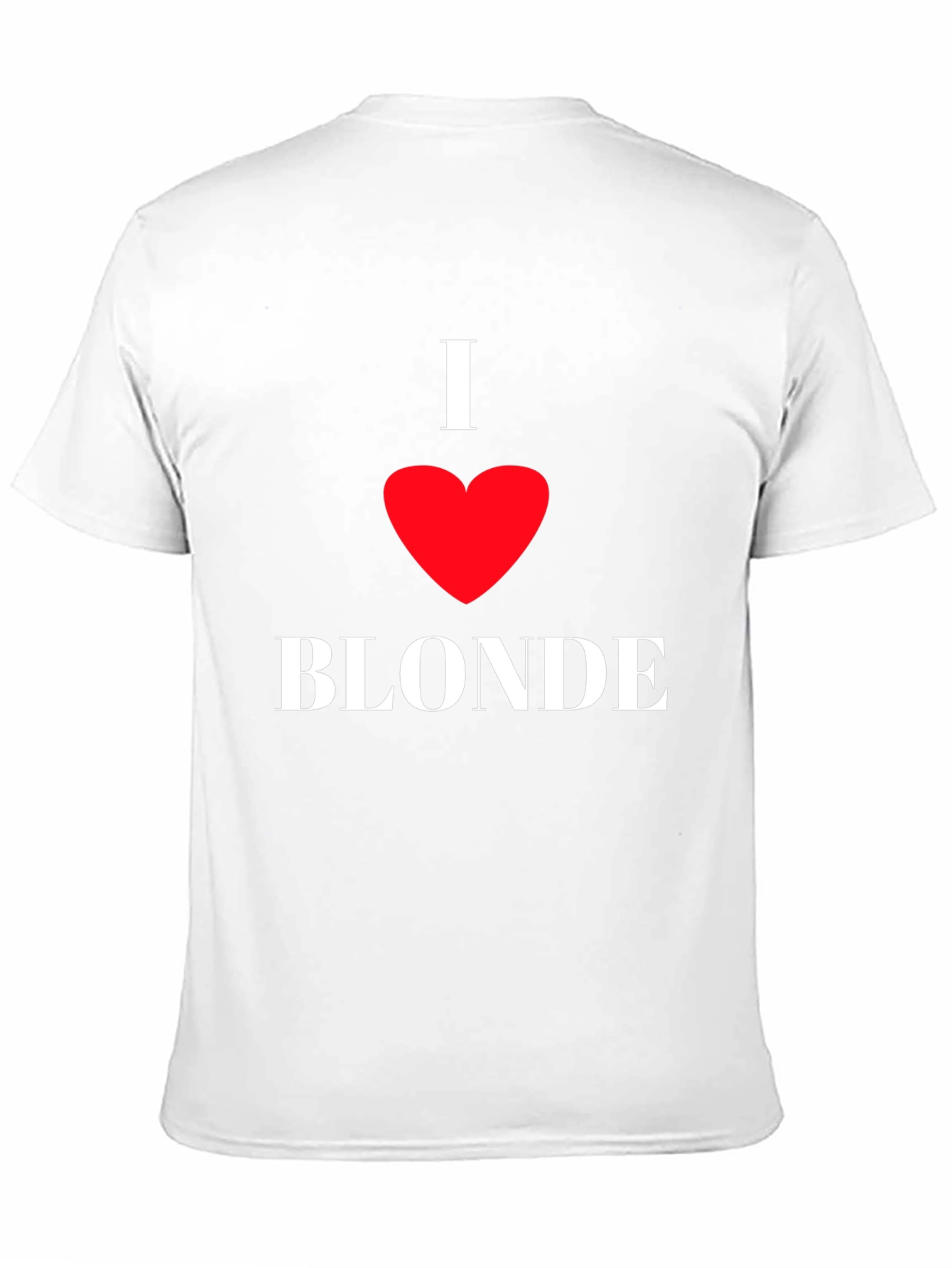 I Heart Blonde Black T-Shirt - Novelty Graphic Tee