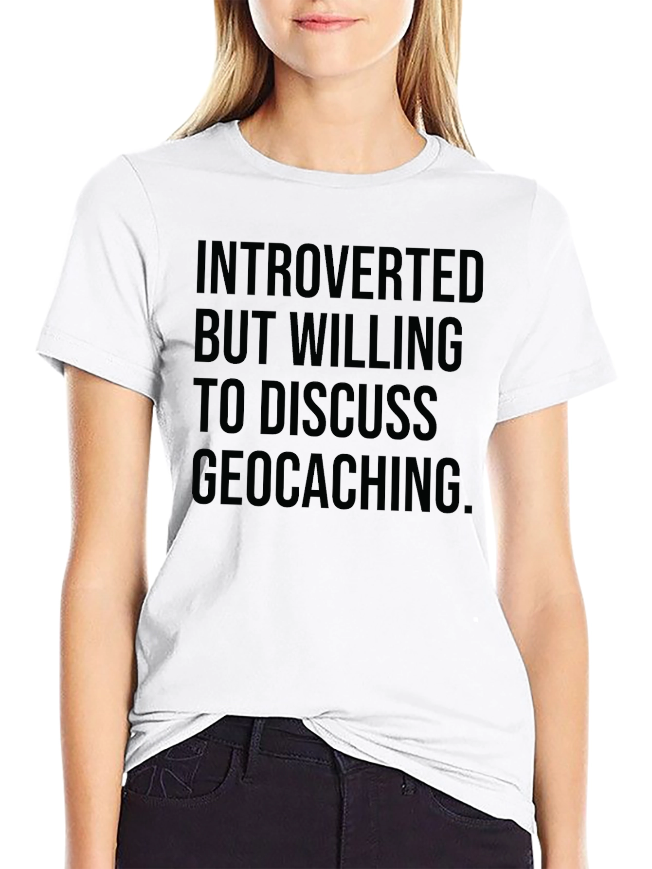 Introverted Geocaching T-Shirt -  Funny Statement Tee