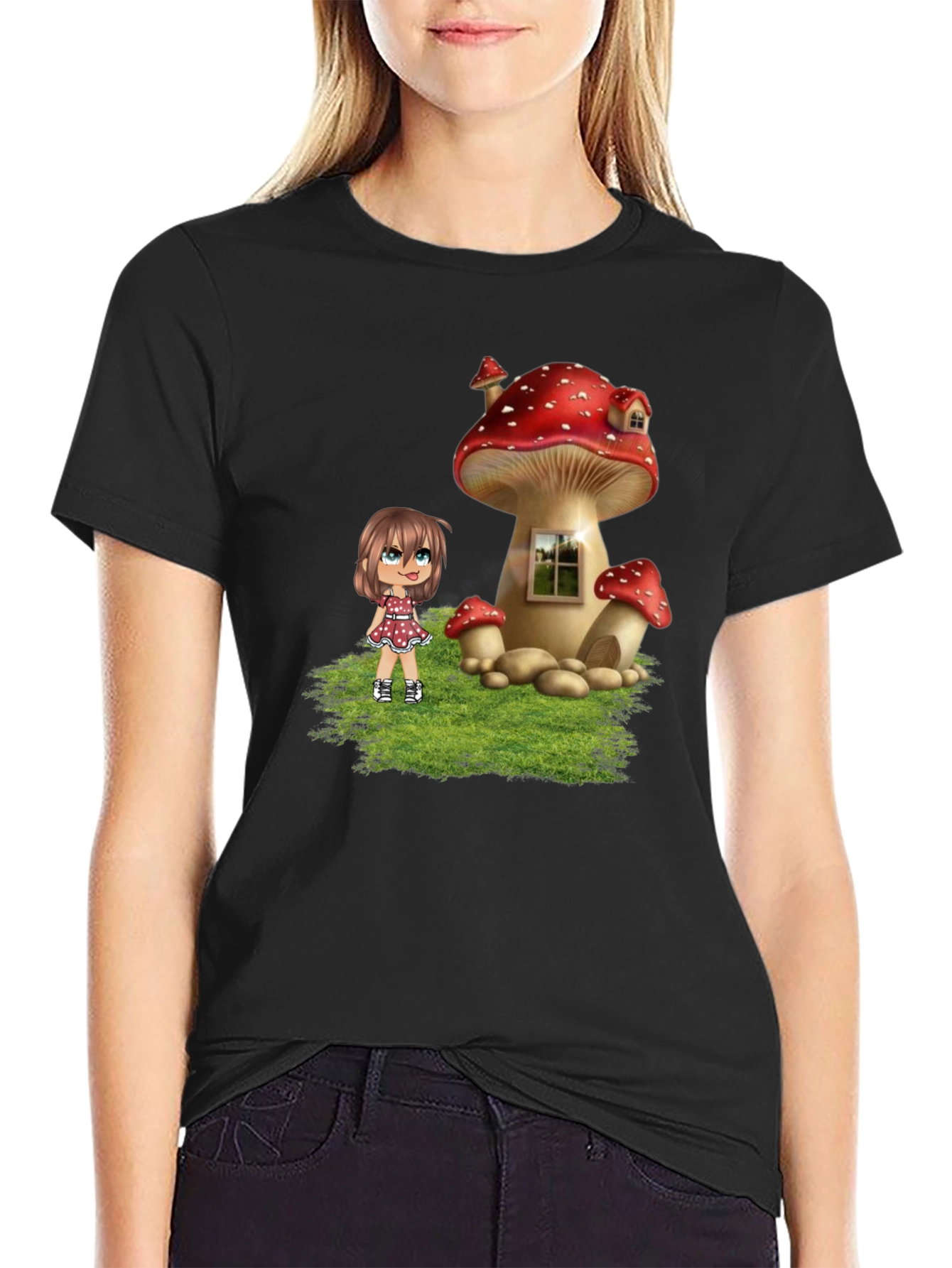 Mushroom House Graphic Tee