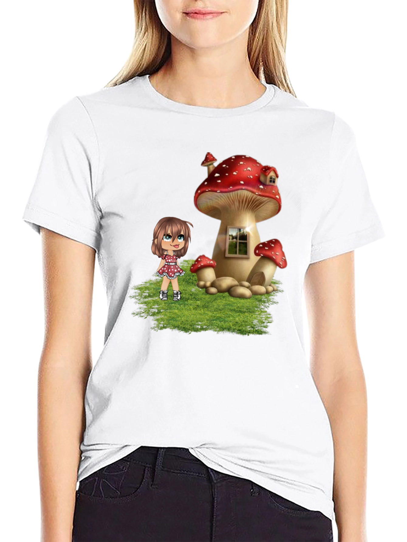 Mushroom House Graphic Tee