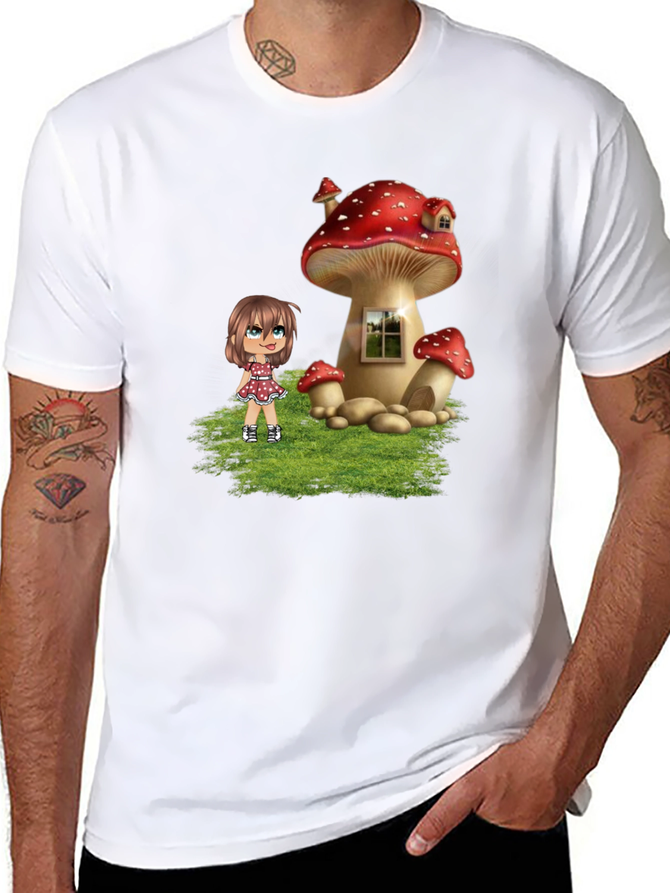 Mushroom House Graphic Tee