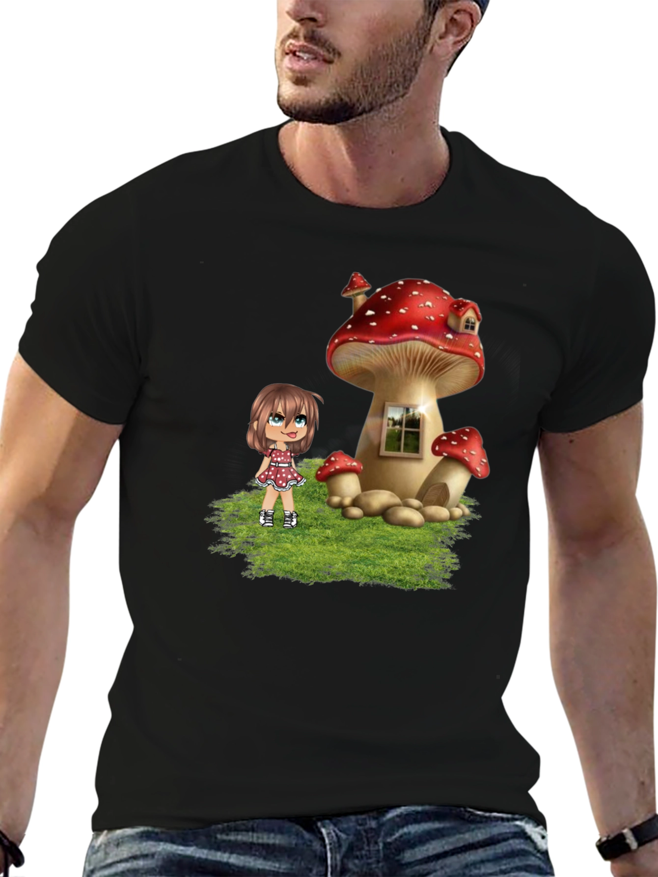 Mushroom House Graphic Tee
