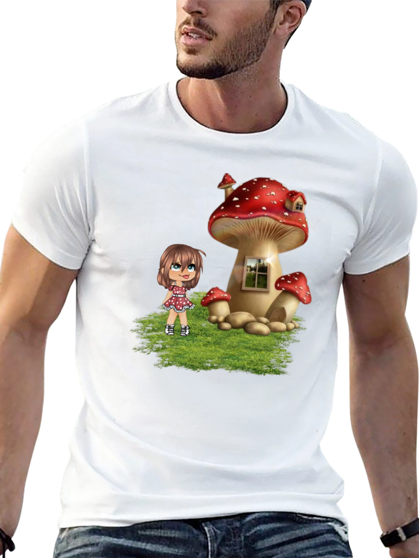 Mushroom House Graphic Tee