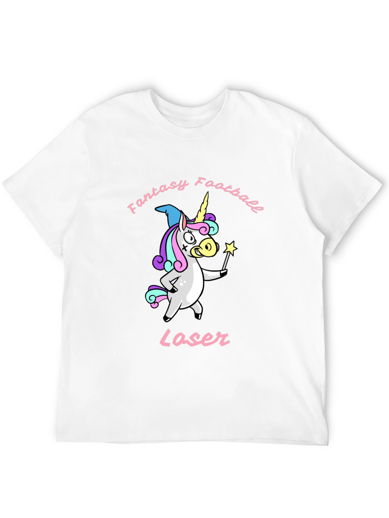 Fantasy Football Unicorn Laser T-Shirt