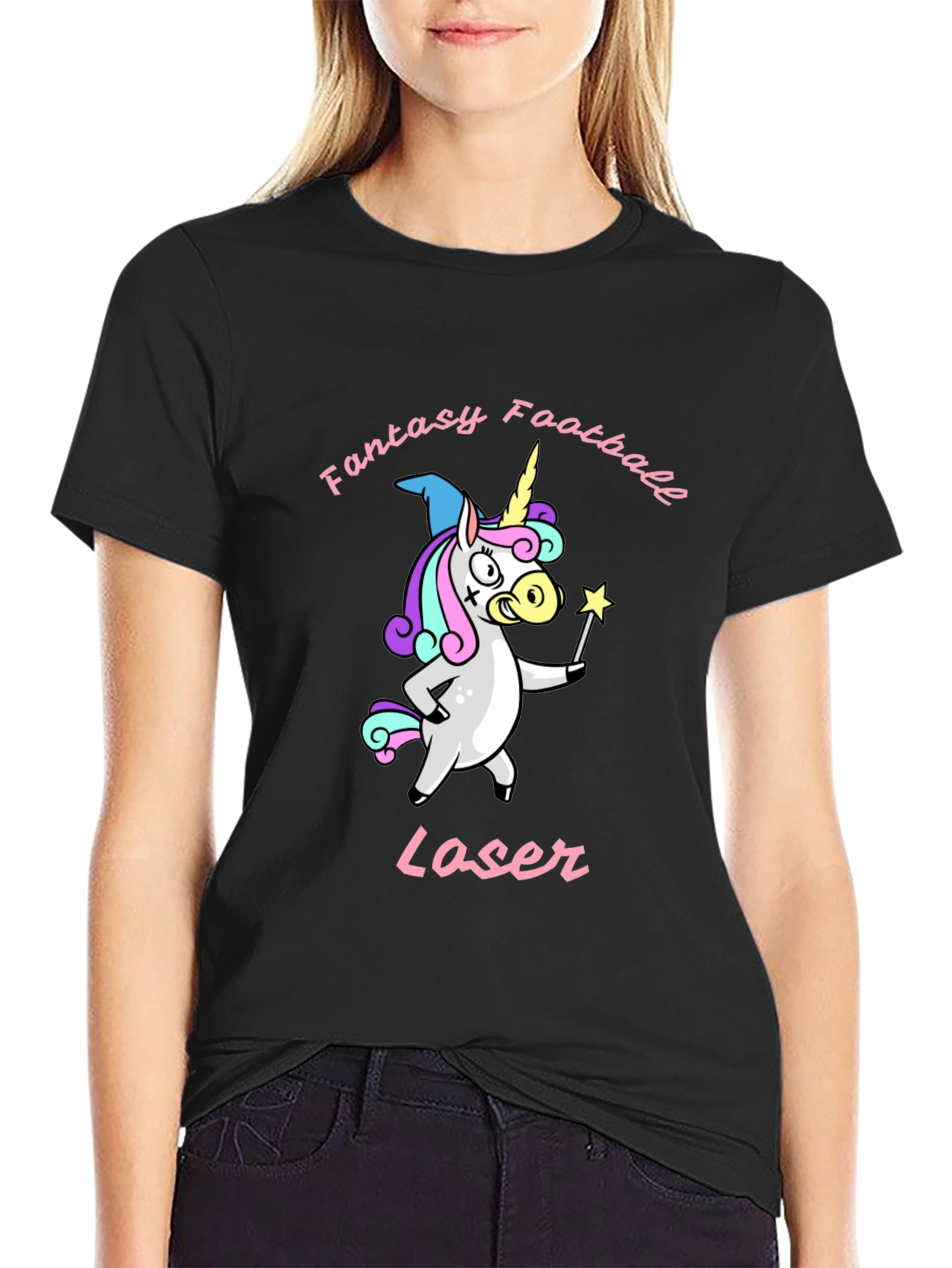 Fantasy Football Unicorn Laser T-Shirt