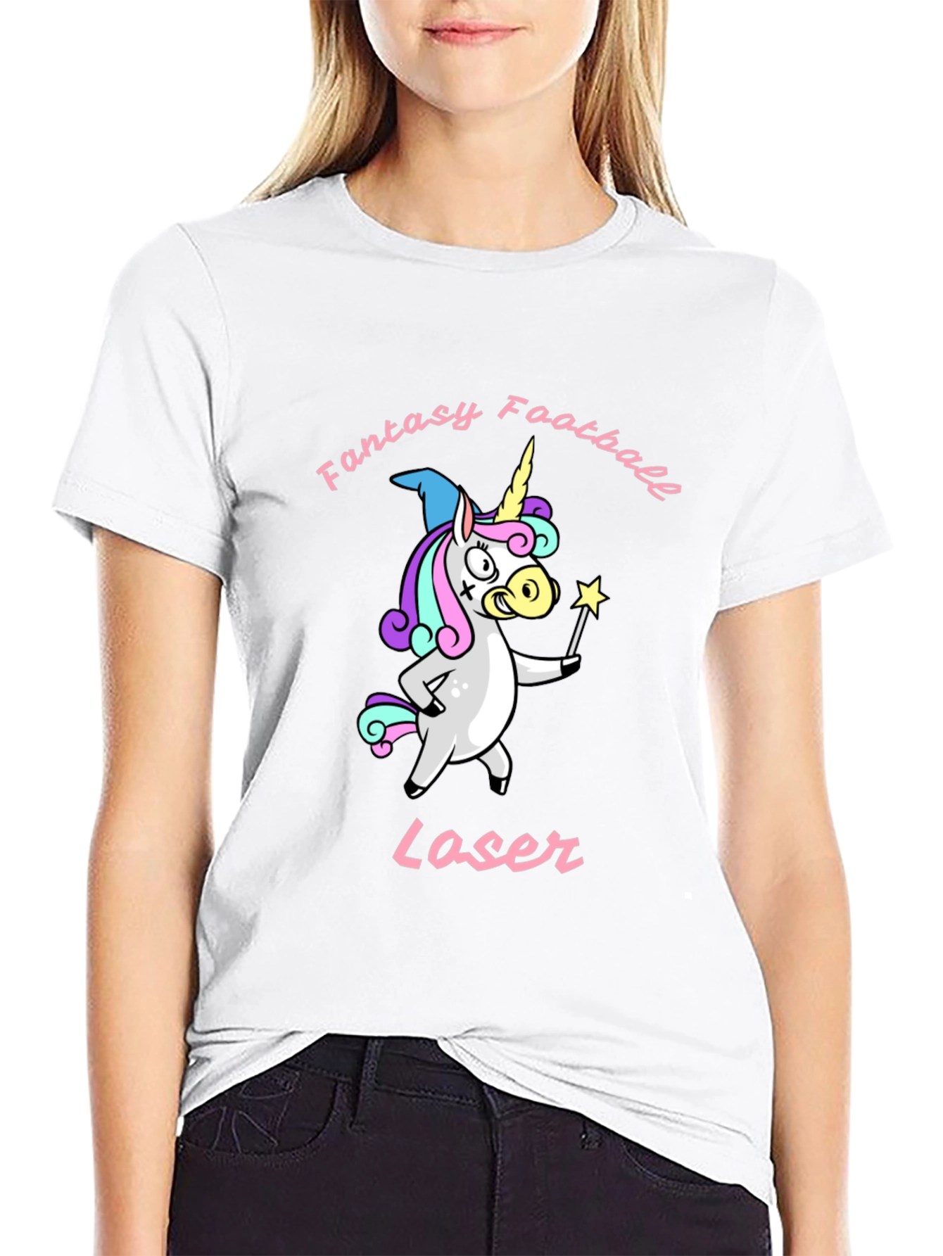 Fantasy Football Unicorn Laser T-Shirt