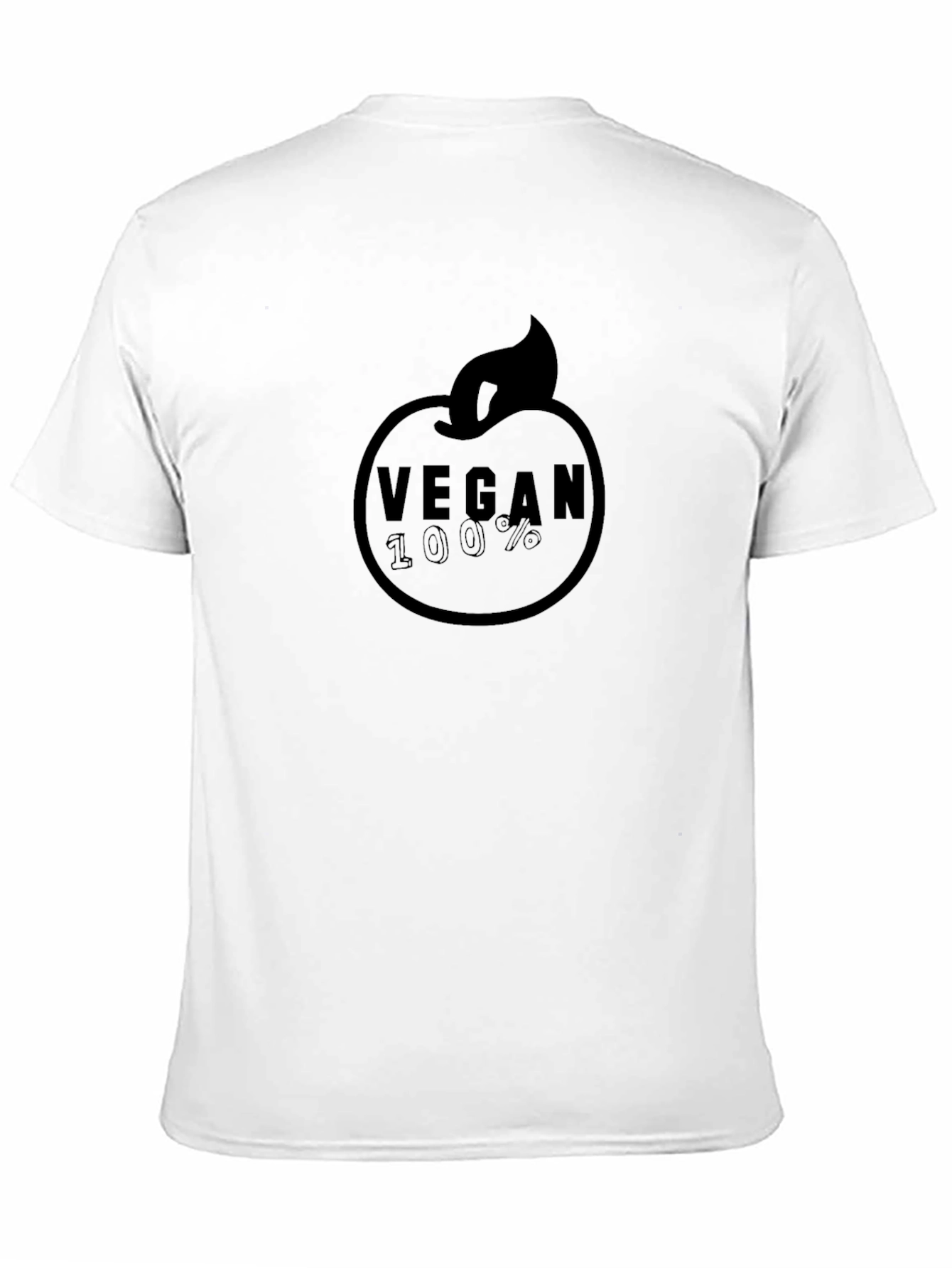 Vegan 100% Graphic Tee - Black