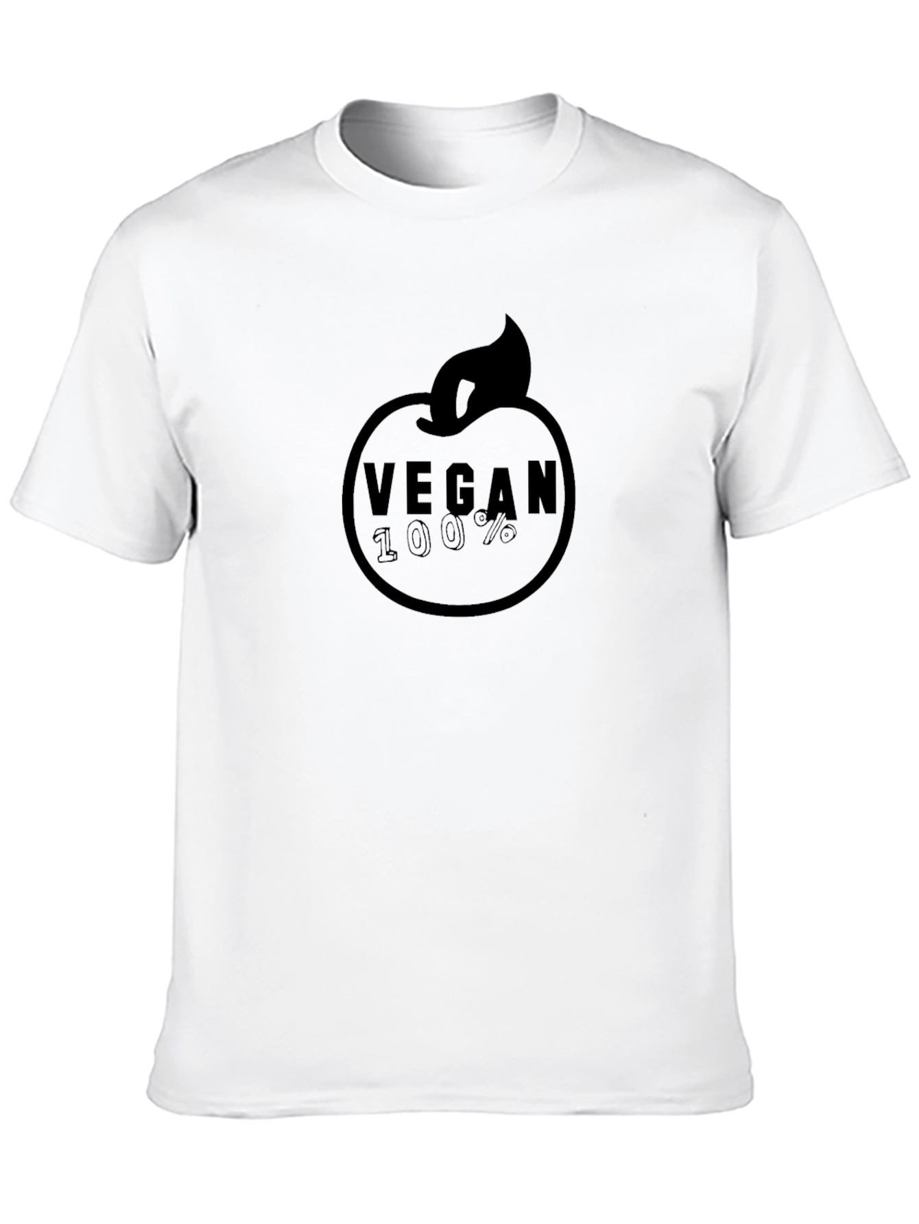 Vegan 100% Graphic Tee - Black