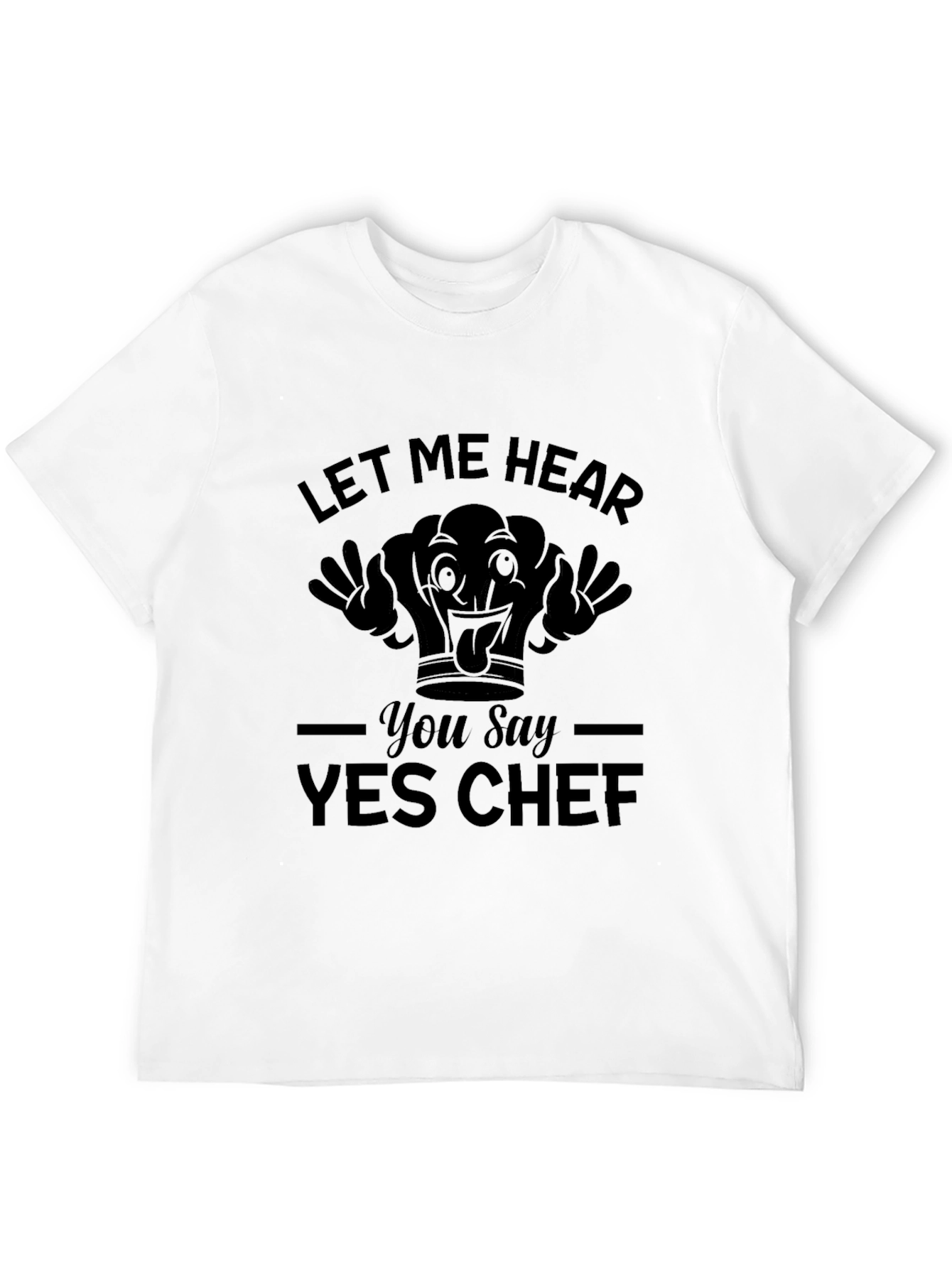 Yes Chef T-Shirt Funny Chef Hat Tee Kitchen Apparel