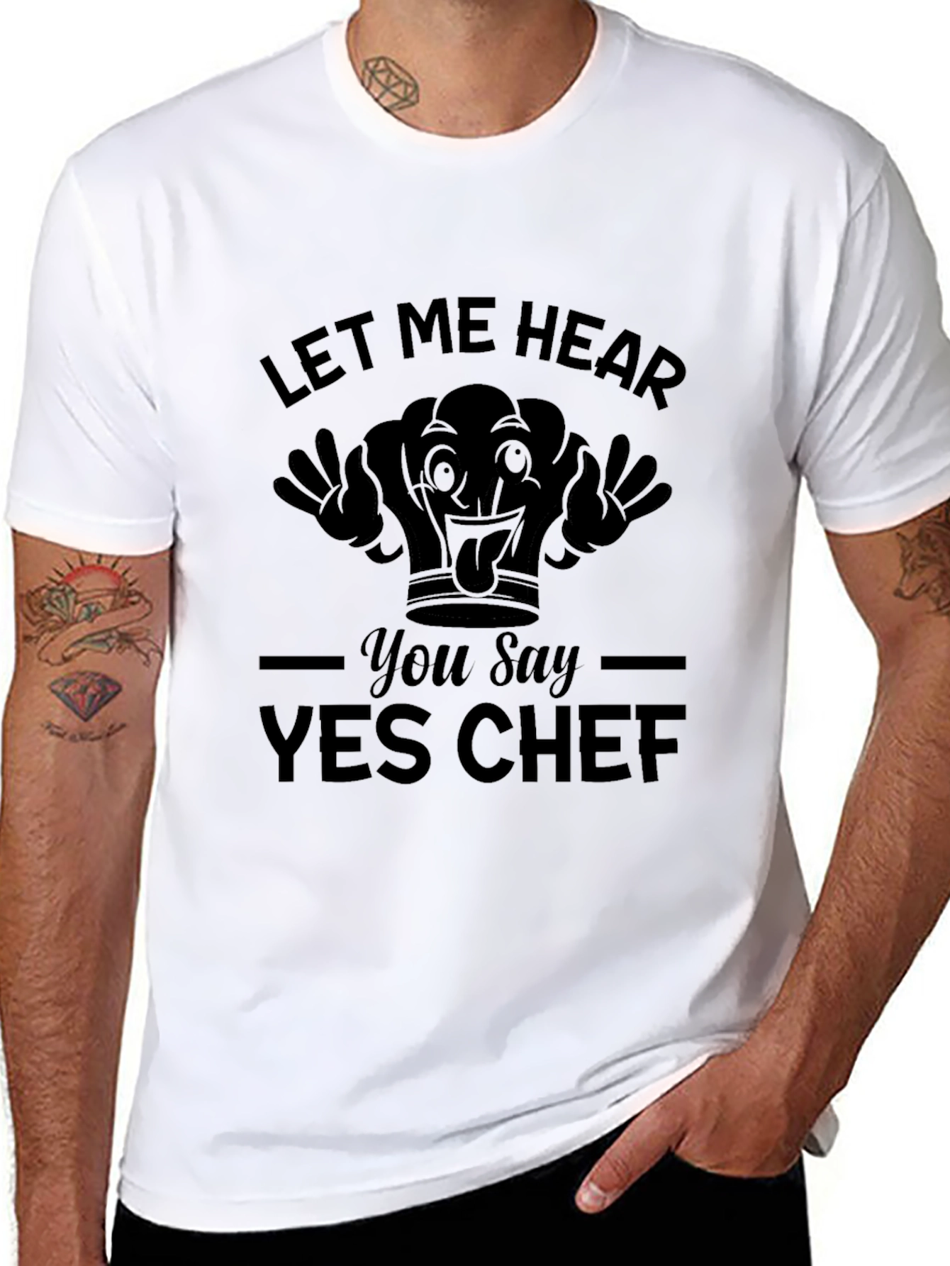 Yes Chef T-Shirt Funny Chef Hat Tee Kitchen Apparel